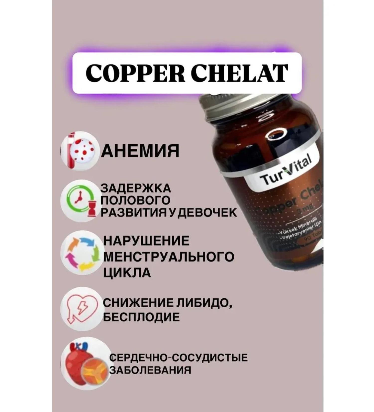 Tur Vital Copper chelaat HEALAT COOP in tablets