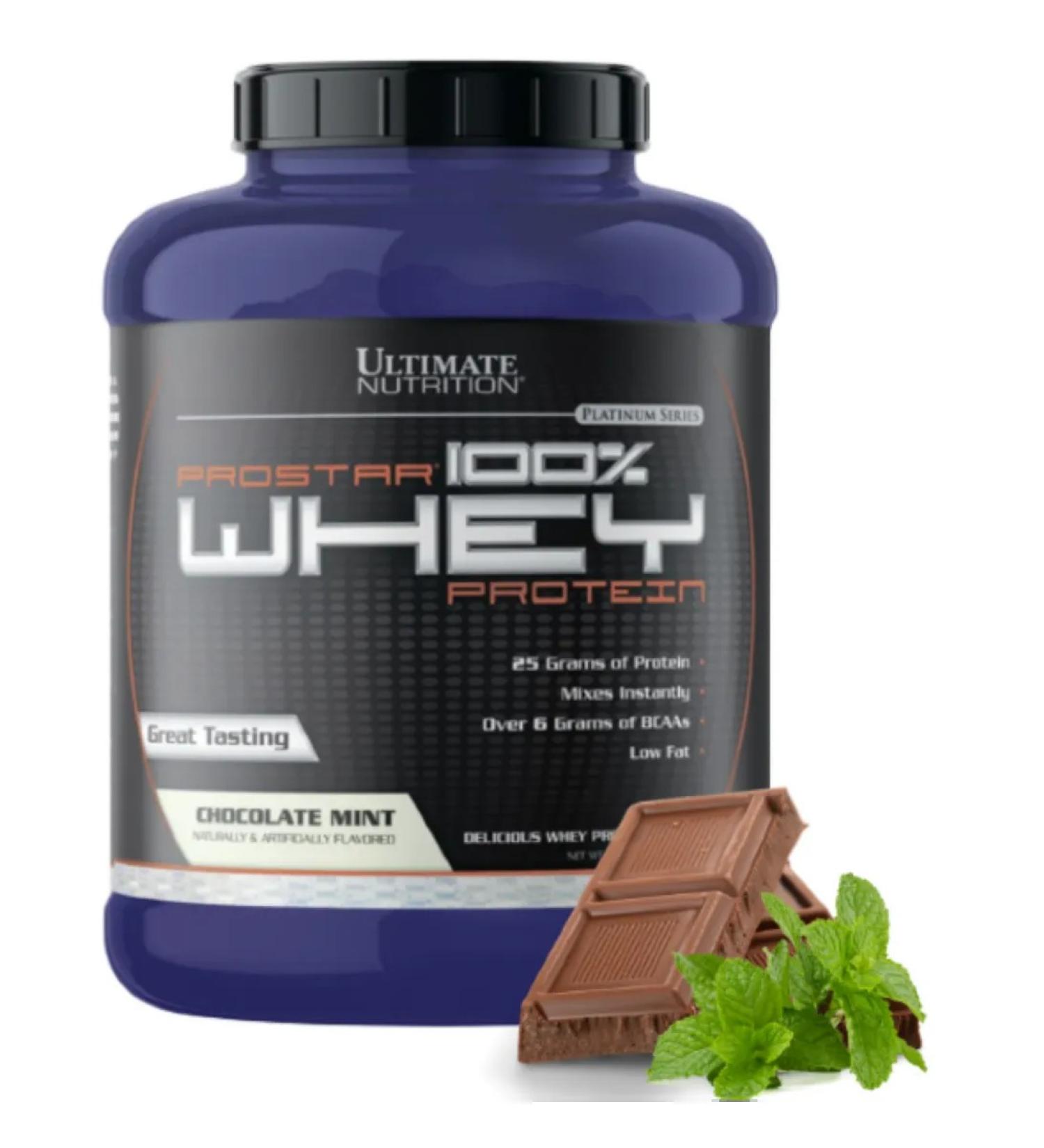 Ultimate Nutrition Serum protein Prostar Whey 2270 grams (mint chocolate)