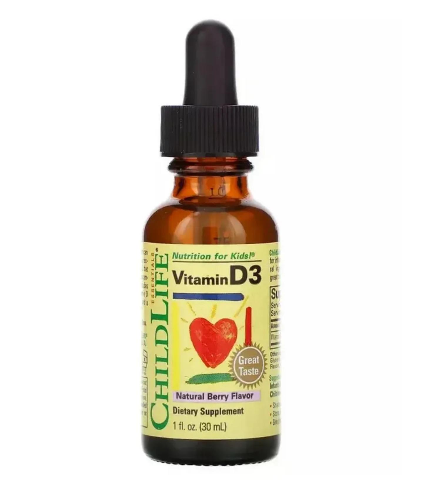 ChildLife Vitamin D children's drops with berry taste vitamin D 30 ml