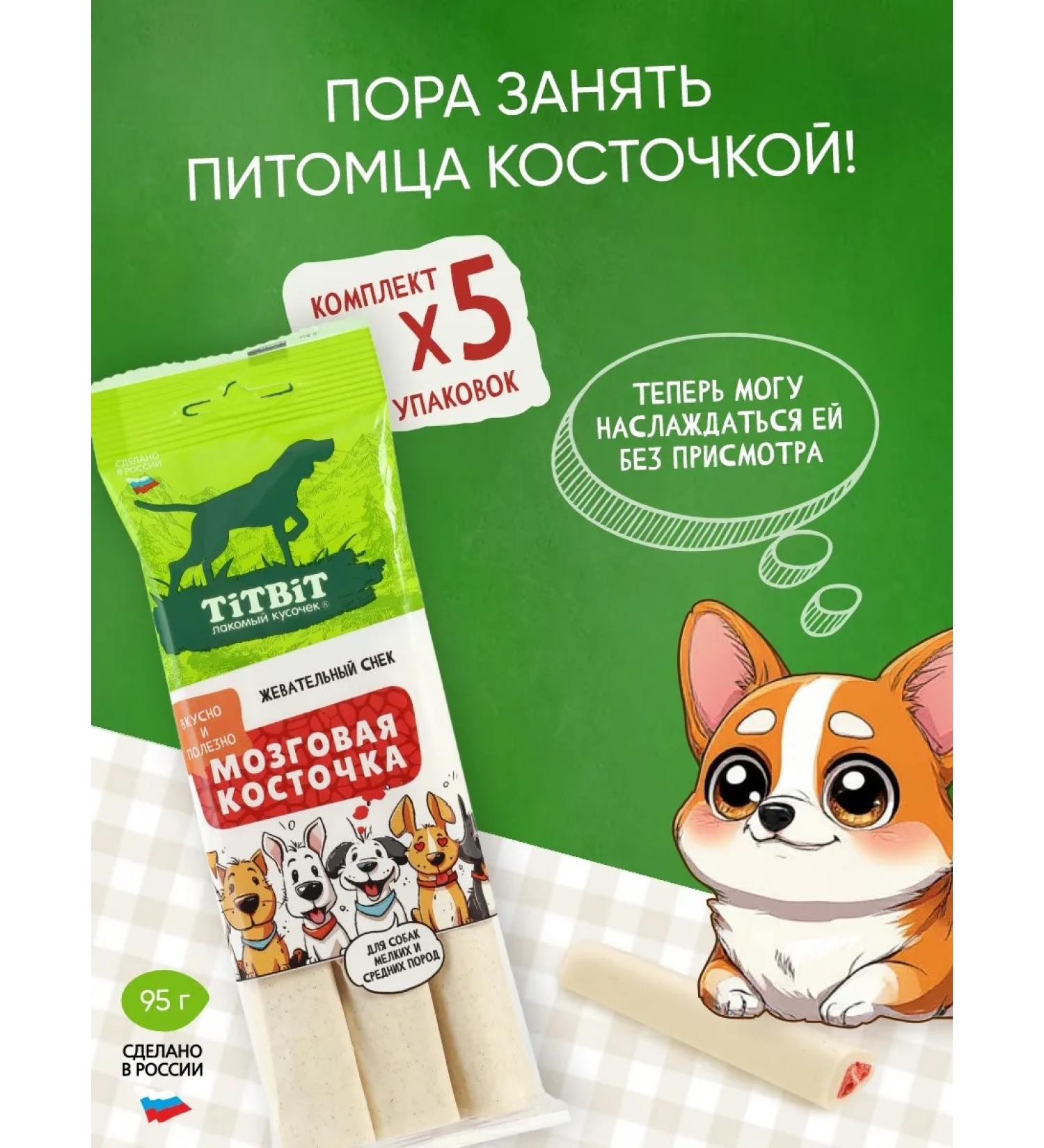 Titbit Brain bone treat for dogs 95GX5UP - Buy Online on GoSupps.com