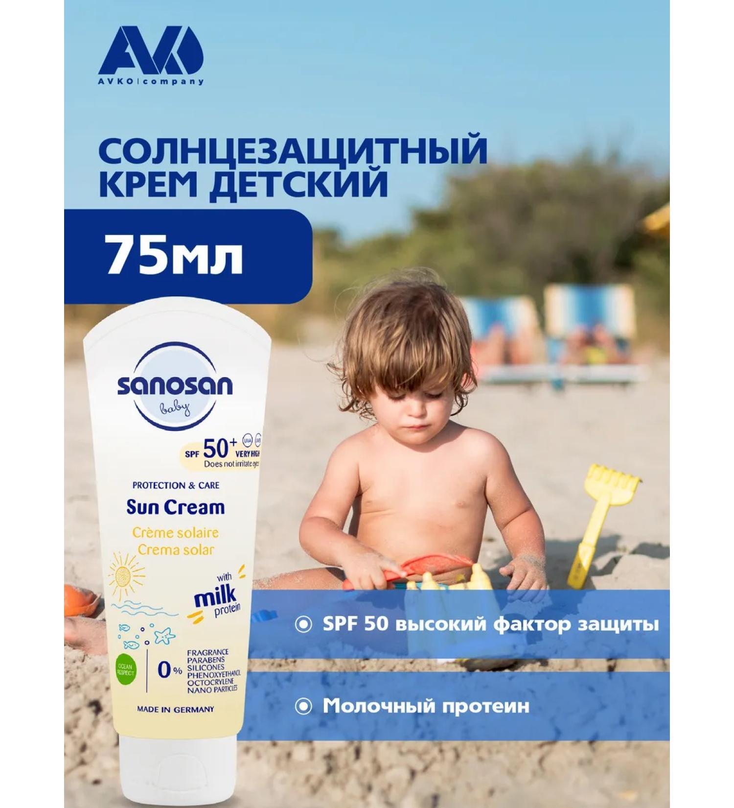 SANOSAN SUN SUPRCE SPF 50+ for children and adults 0+ 75ml - Buy Online on GoSupps.com