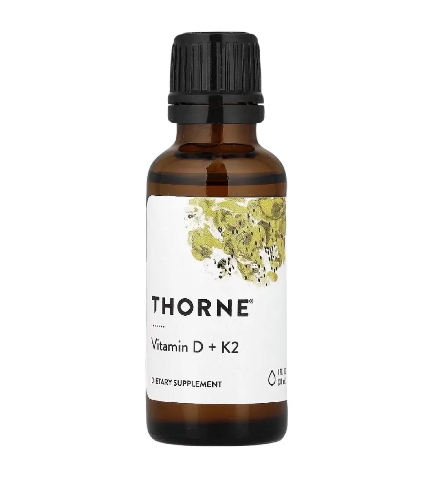 Thorne Research Vitamin D3+K2 in liquid form 30 ml