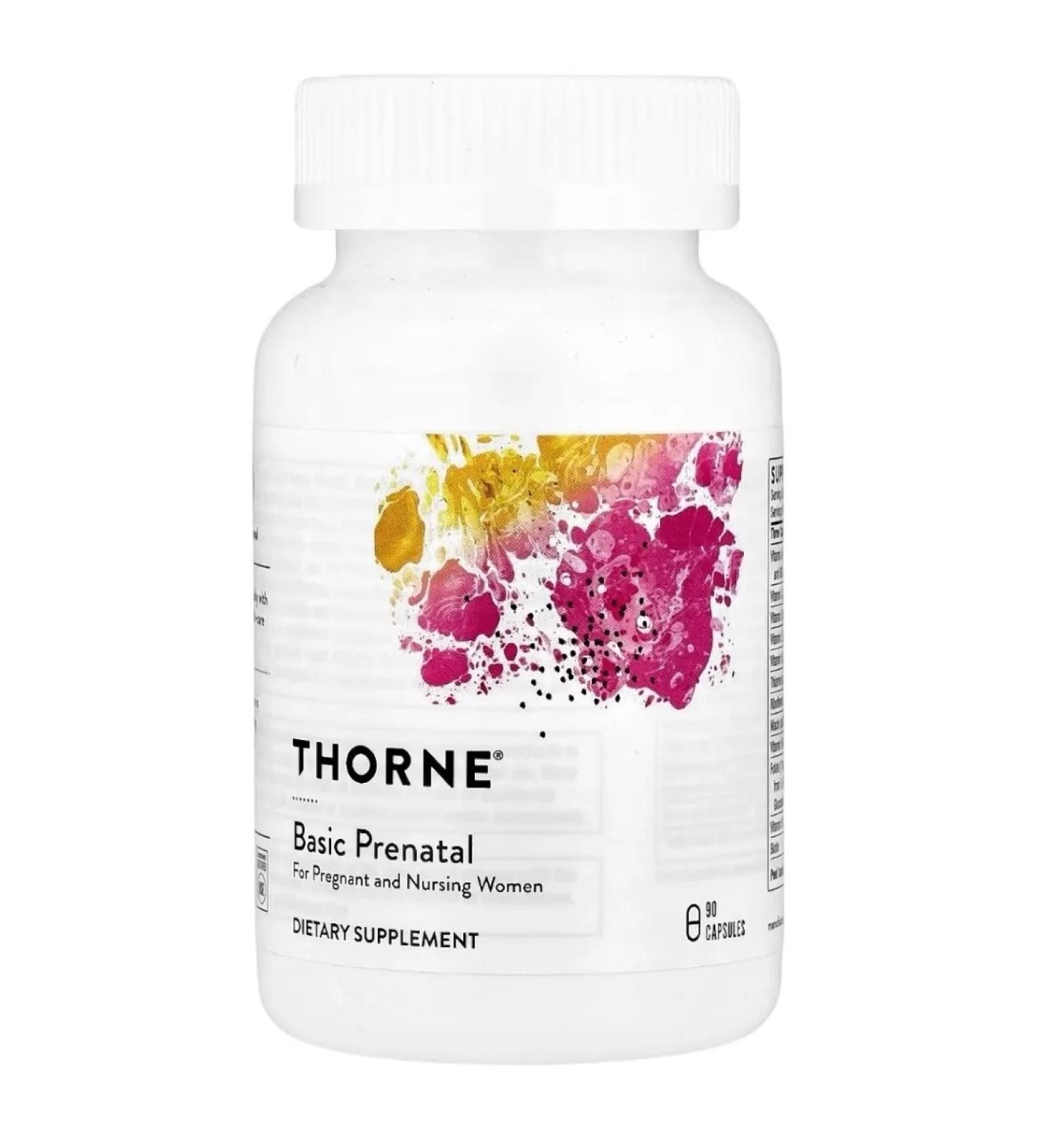Thorne Research Vitamins for pregnant women BASIC PRENATAL 90 capsules