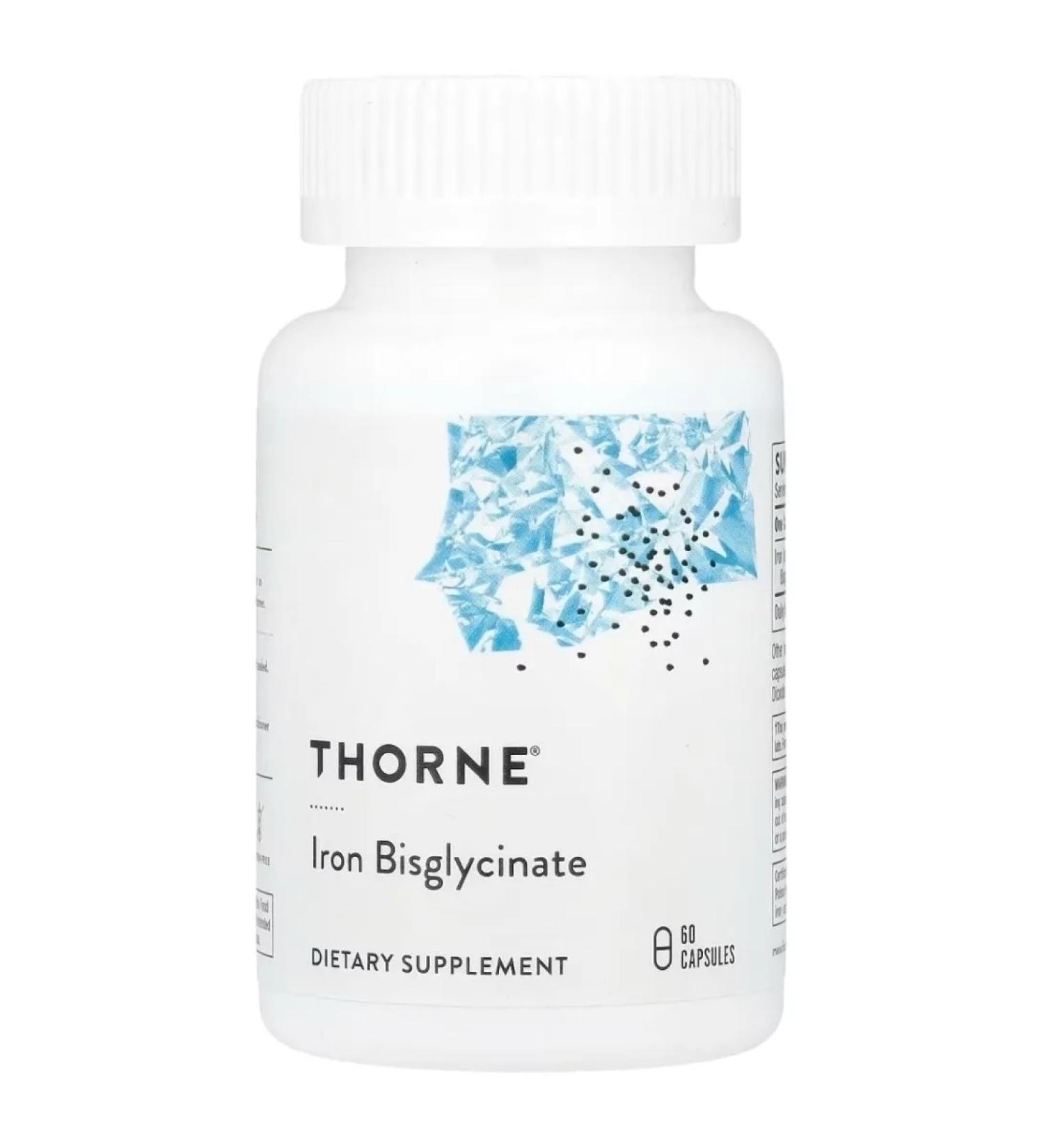 Thorne Research Iron bisglicinate 60 capsules
