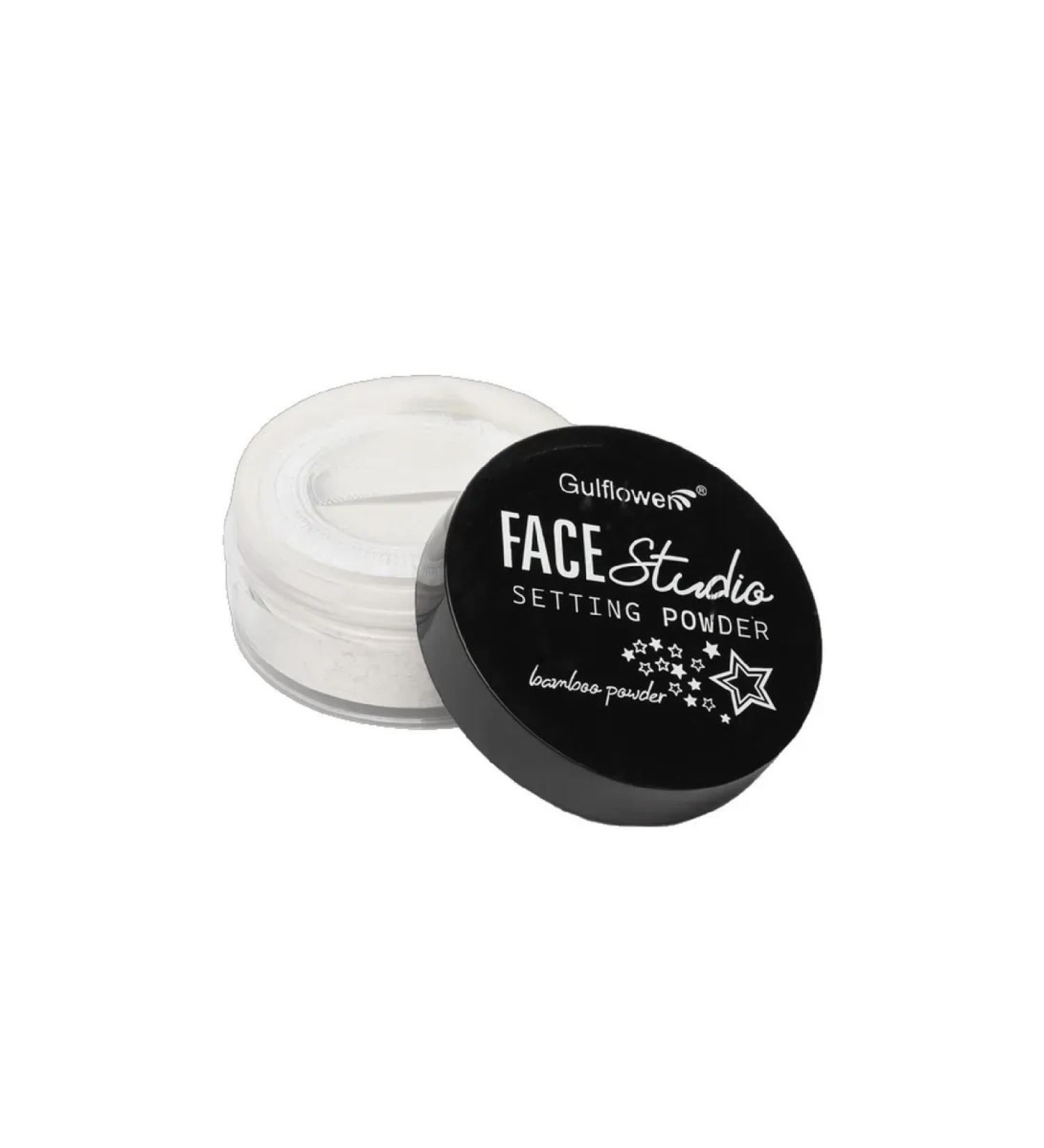 Scattered fixing powder for the face