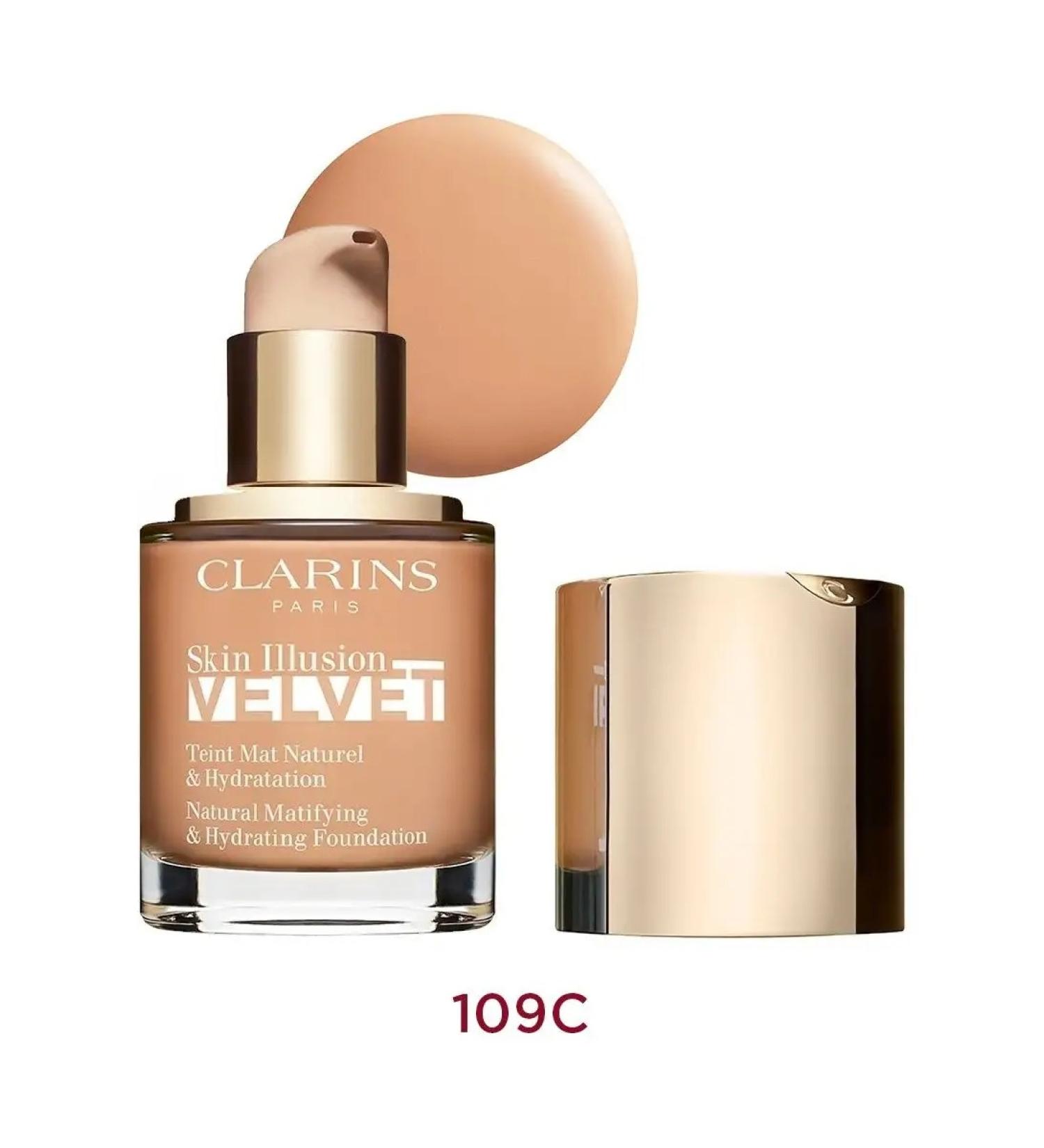 Clarins Cream Skin Illusion Velvet 109c Wheat - Buy Online on GoSupps.com