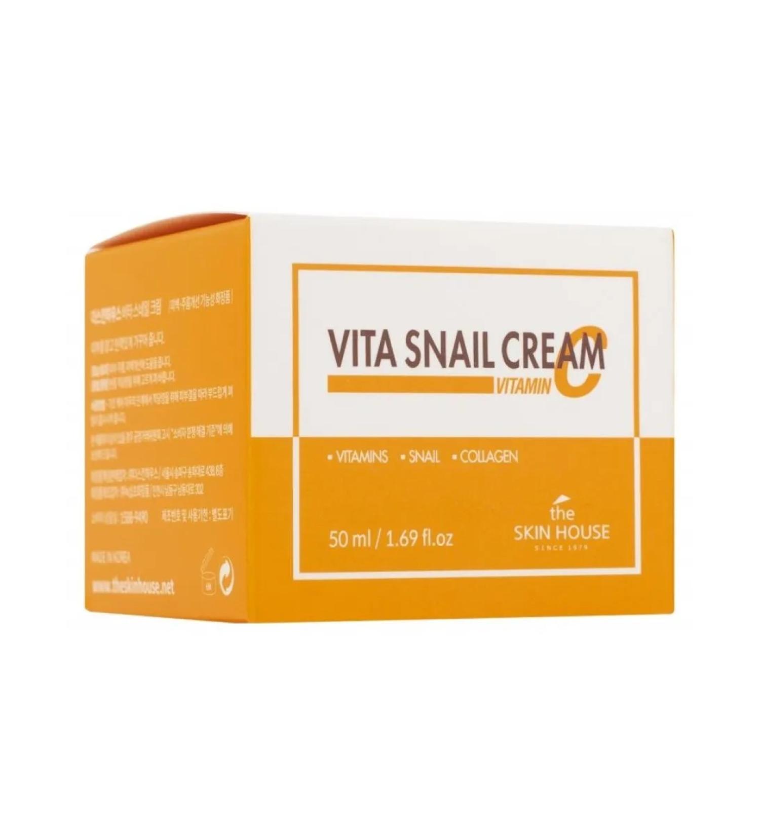 The Skin House Refreshing cream with vitamins and snail mucin 50 ml - Buy Online on GoSupps.com