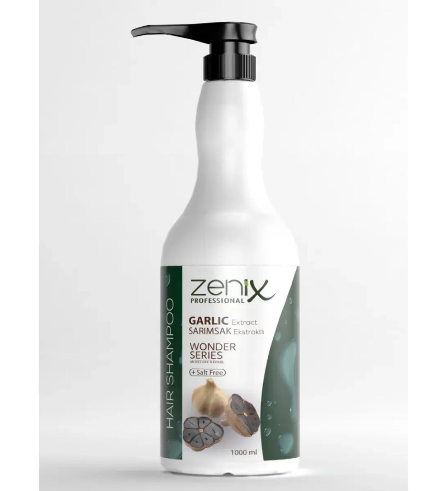 Zenix Professional hair shampoo (black garlic) 1l - Buy Online on GoSupps.com