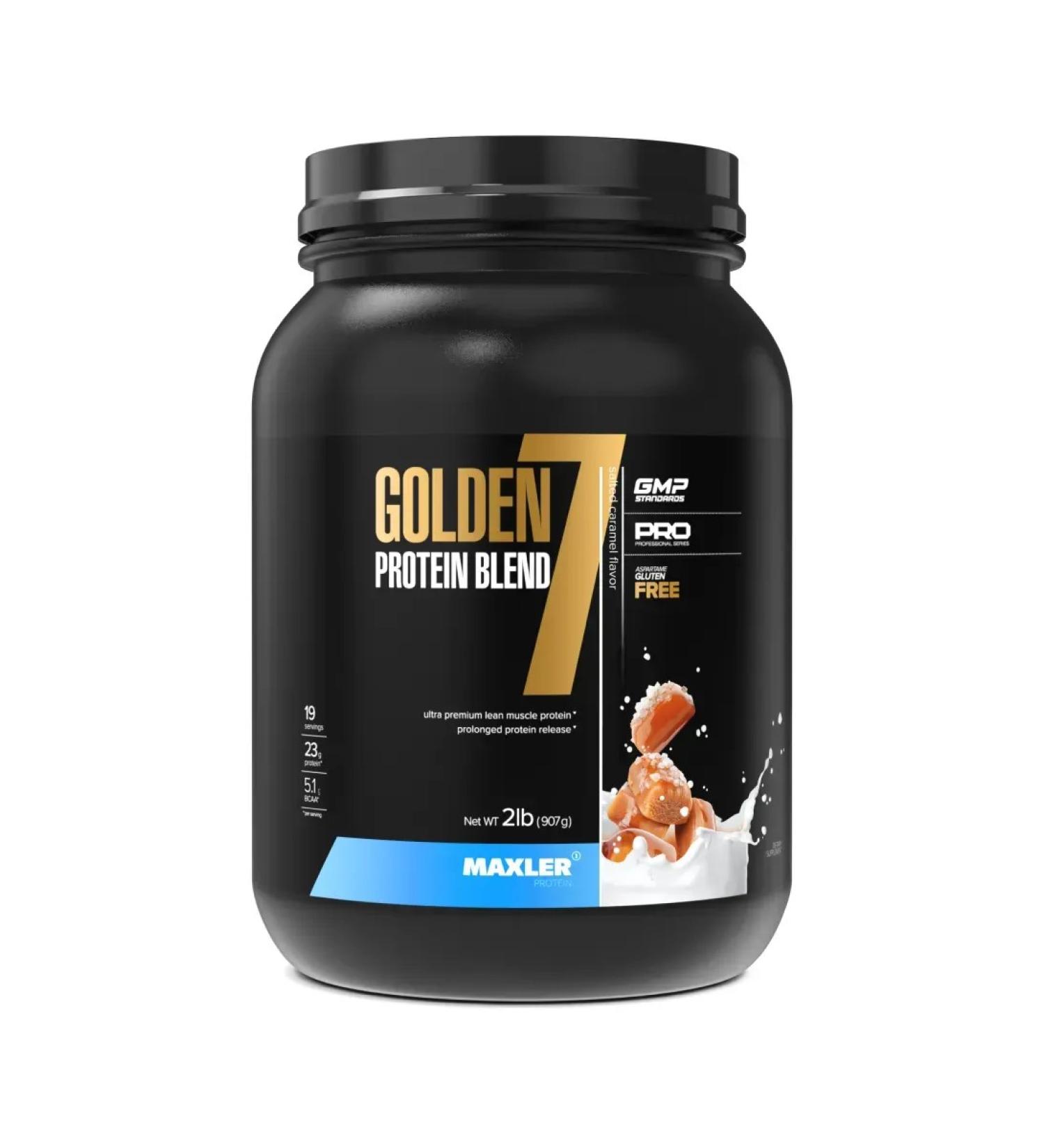 maxler Protein multicomponent Golden 7 Protein 907 Caramel - Buy Online on GoSupps.com