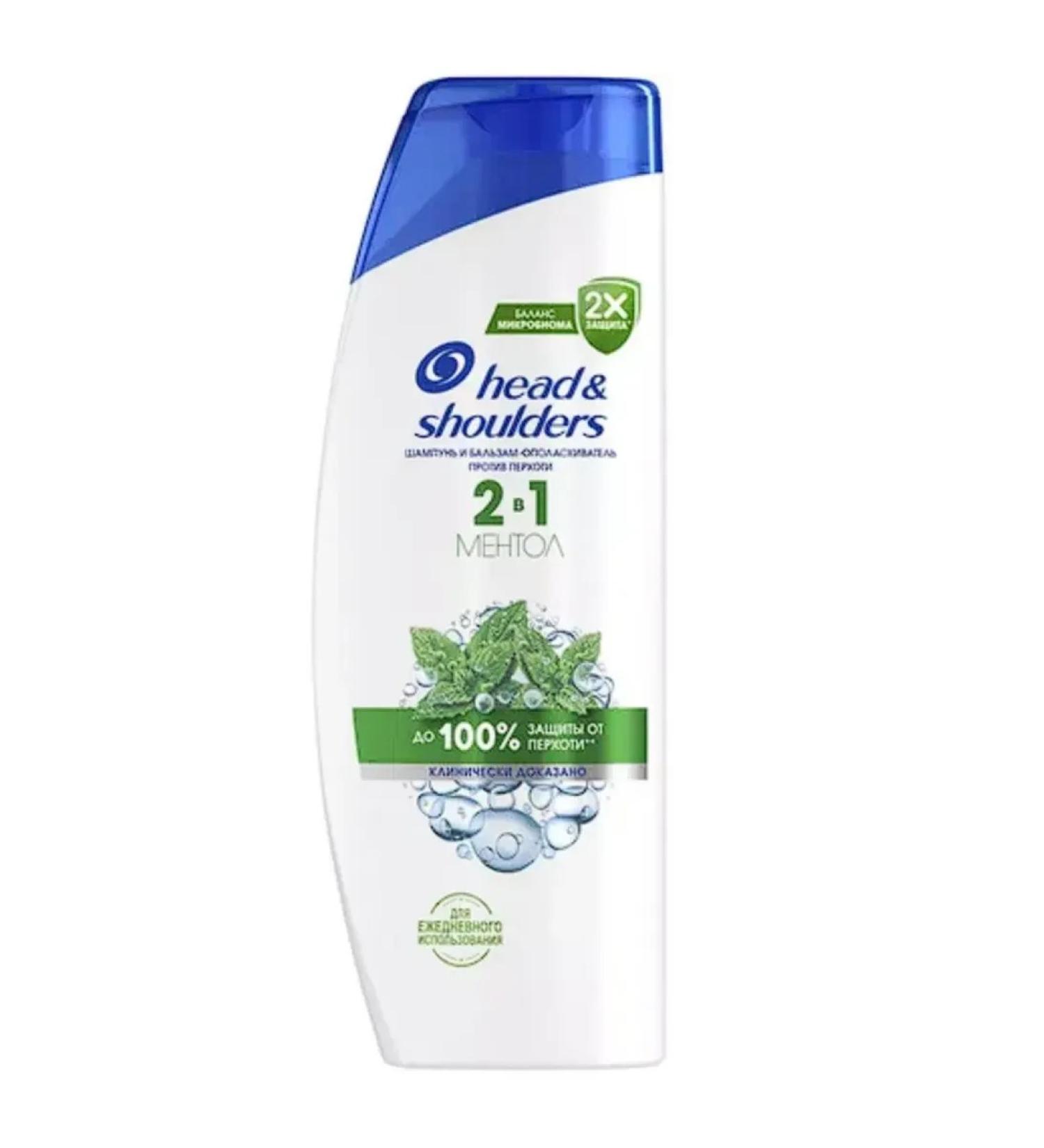 Head & Shoulders Shampoo 2 in 1 against dandruff menthol 360 ml