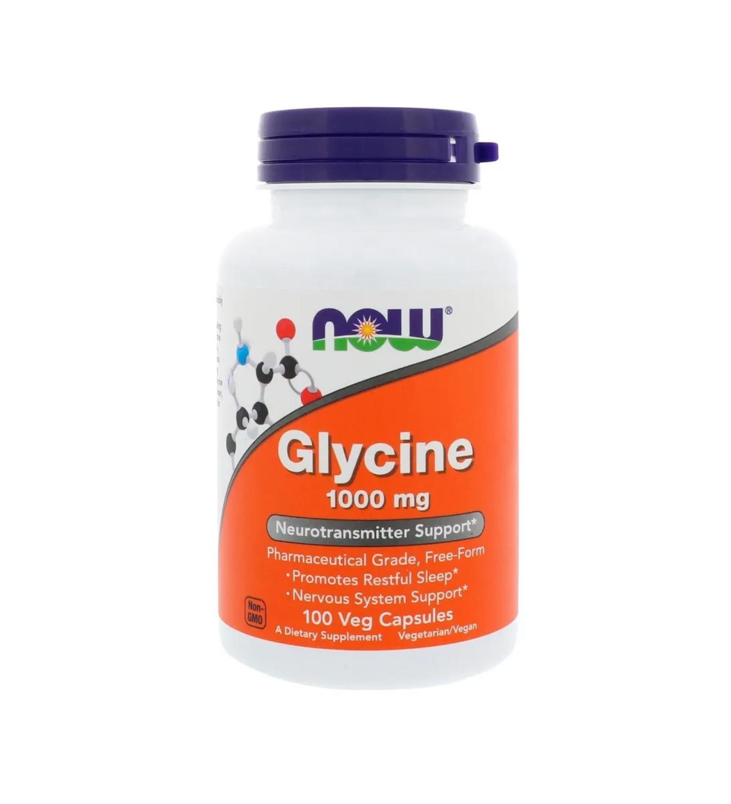 Glycine 1000 mg - 100 capsules - Buy Online on GoSupps.com