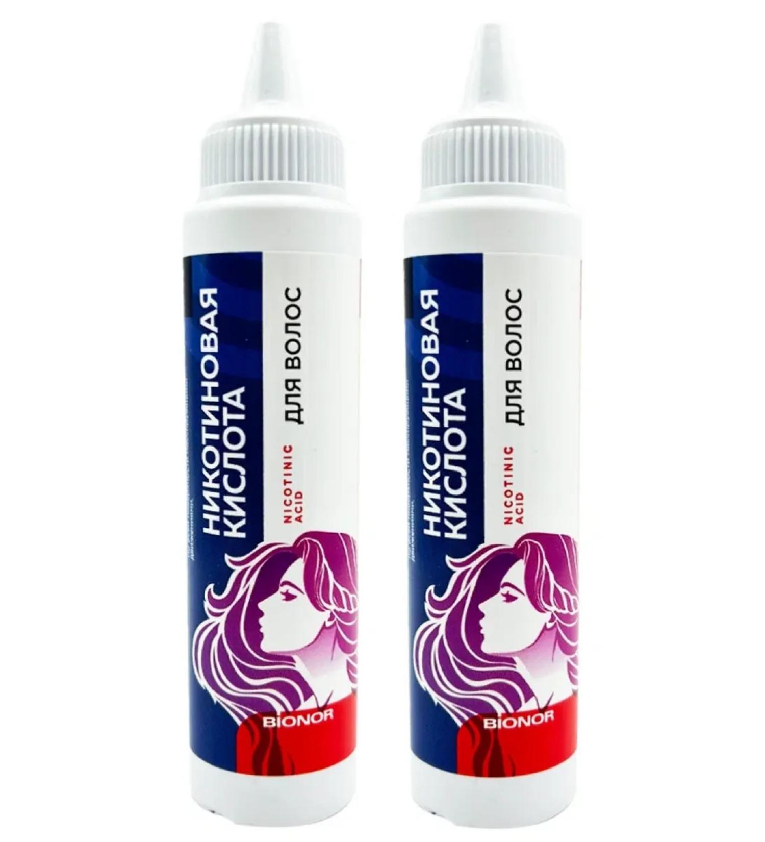 Bionor-Pharm LLC Nicotinic acid for hair 65 ml - 2 pcs - Buy Online on GoSupps.com