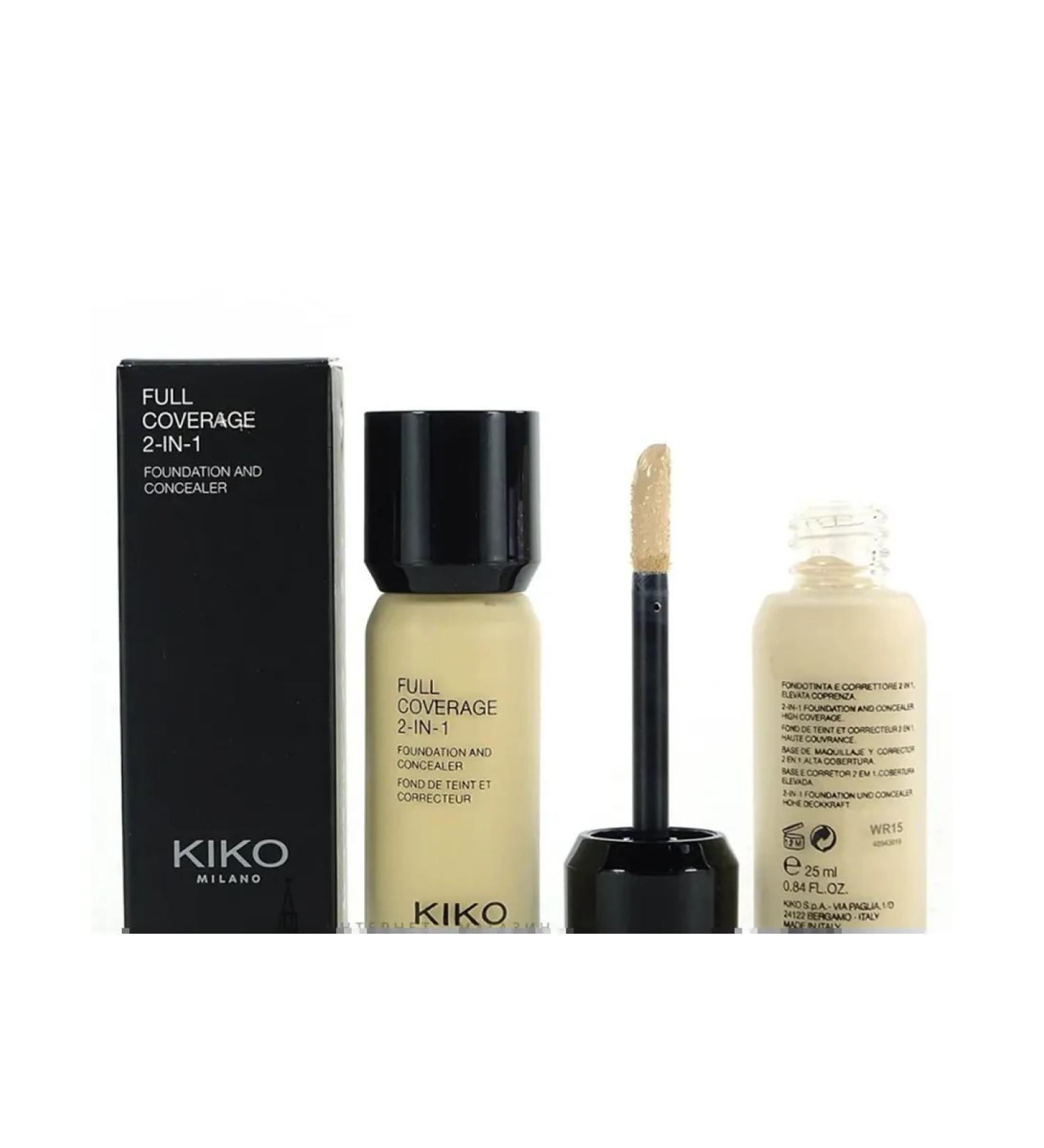 Facial Concealer Kiko Milano Full Coverage 2-In-1