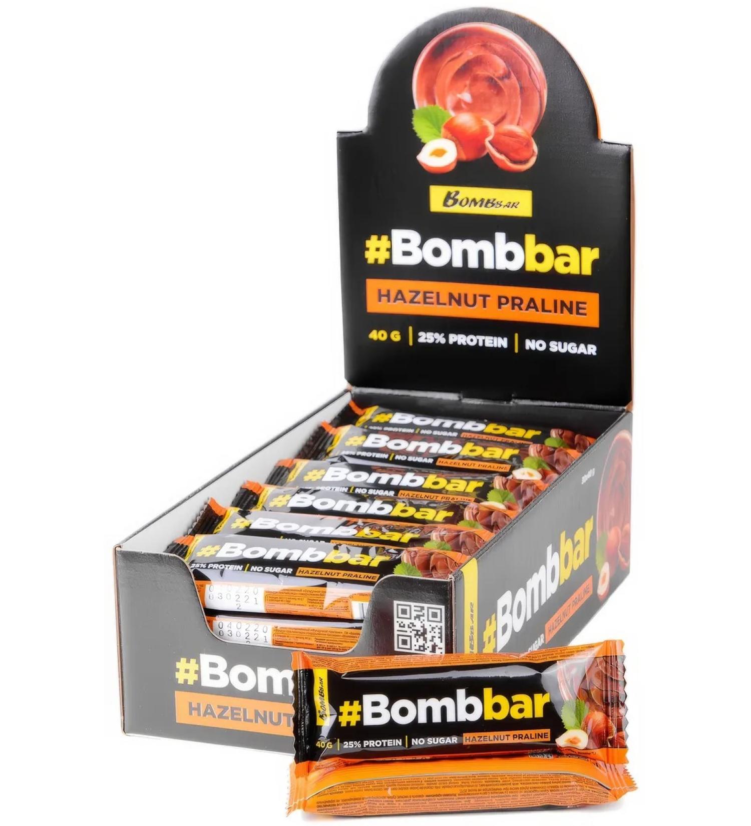 BombBar Batonchik protein lobe pound in chocolate 40gx30 pcs - Buy Online on GoSupps.com