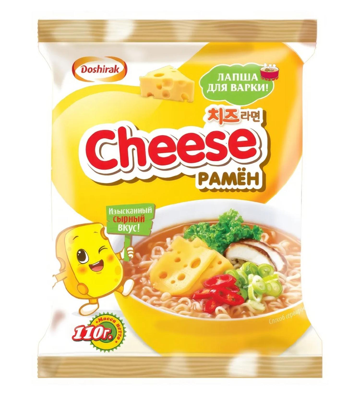 Doshirak Lapsha for cooking Cheese Ramen 110g - Buy Online on GoSupps.com