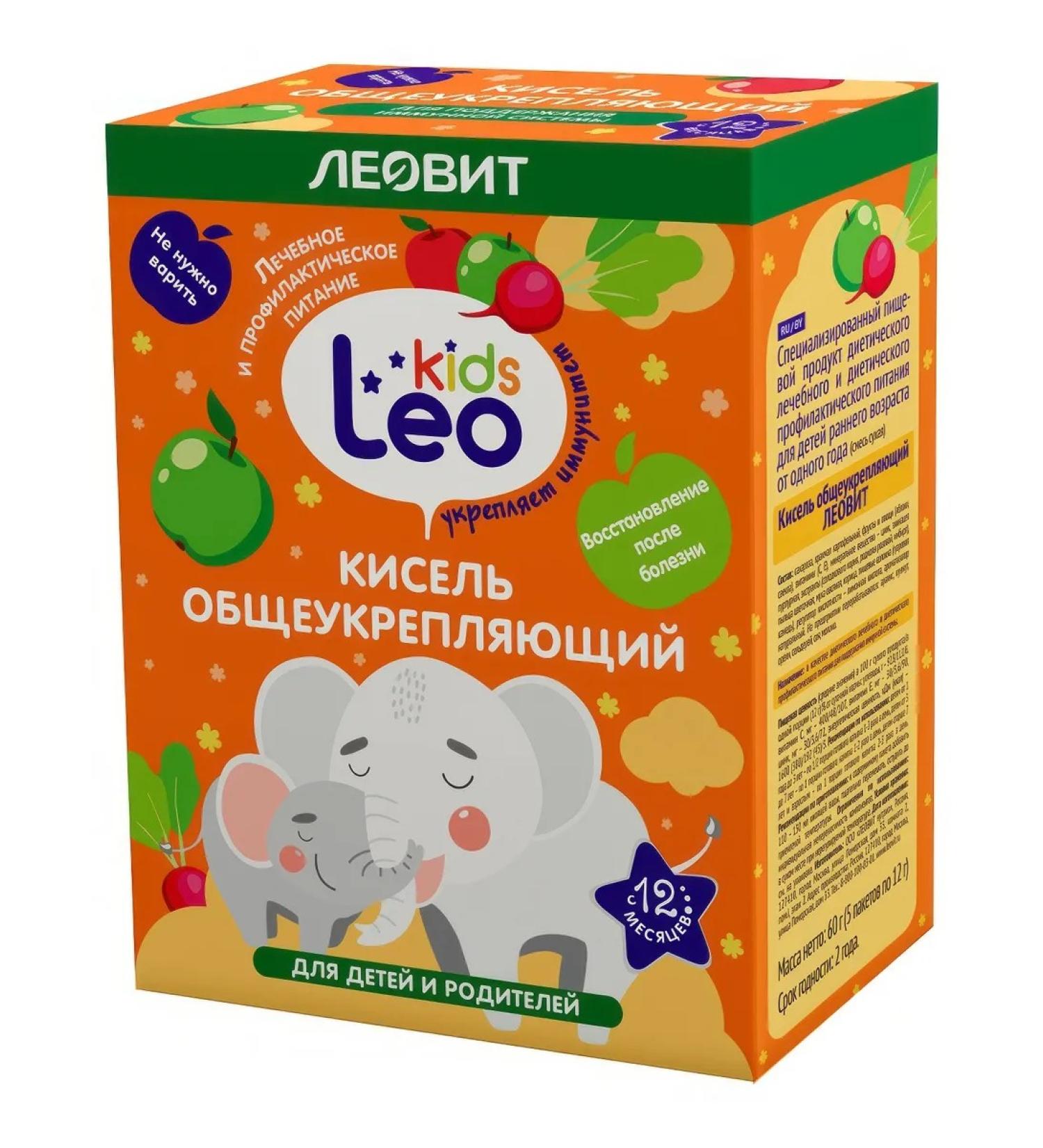LEOVIT Kisel is generally strengthening for children and parents (12GX5pcs) 60g - Buy Online on GoSupps.com