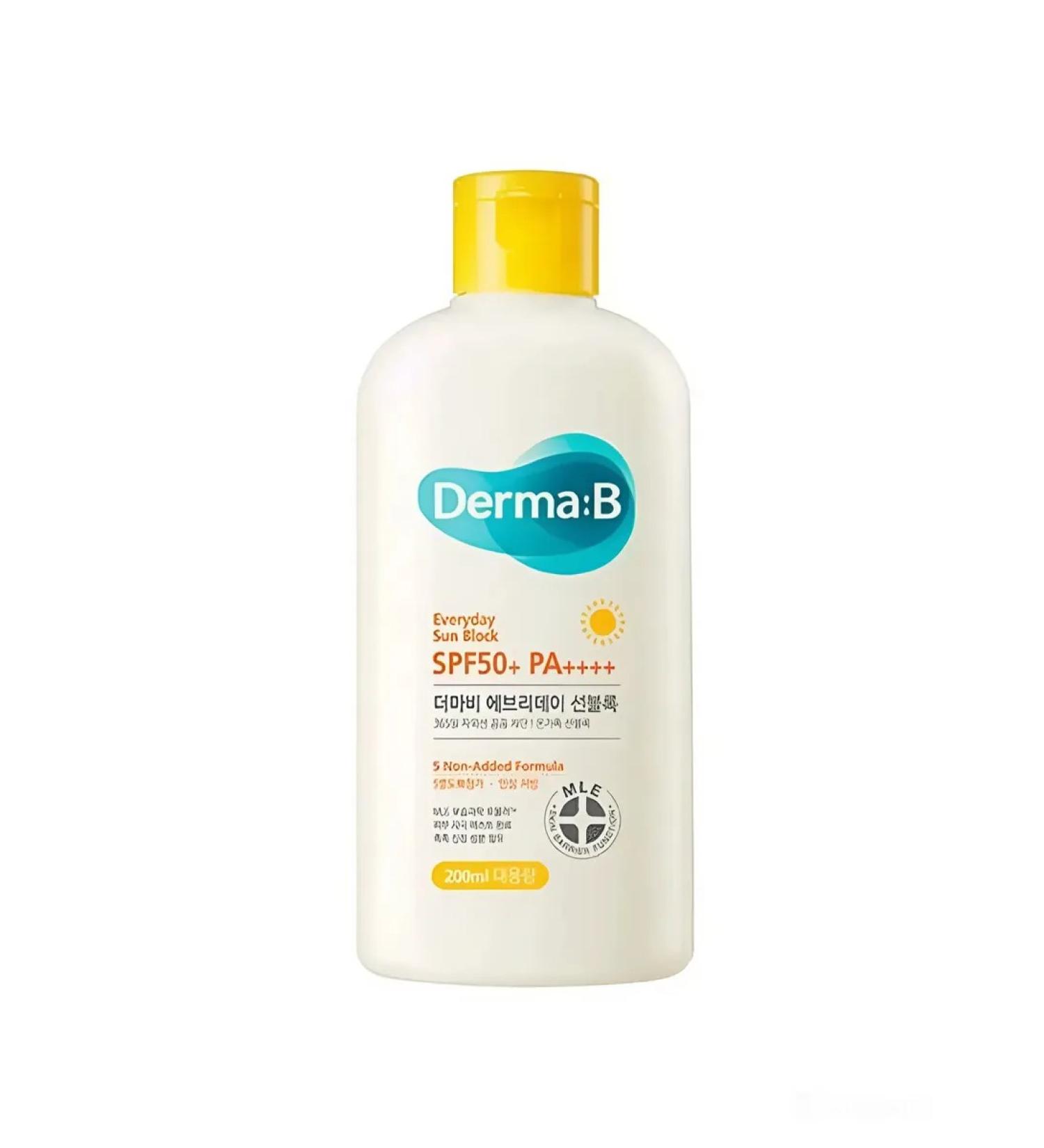 DermaB Sunscreen cream - face and body lotion SPF 50 200 ml - Buy Online on GoSupps.com