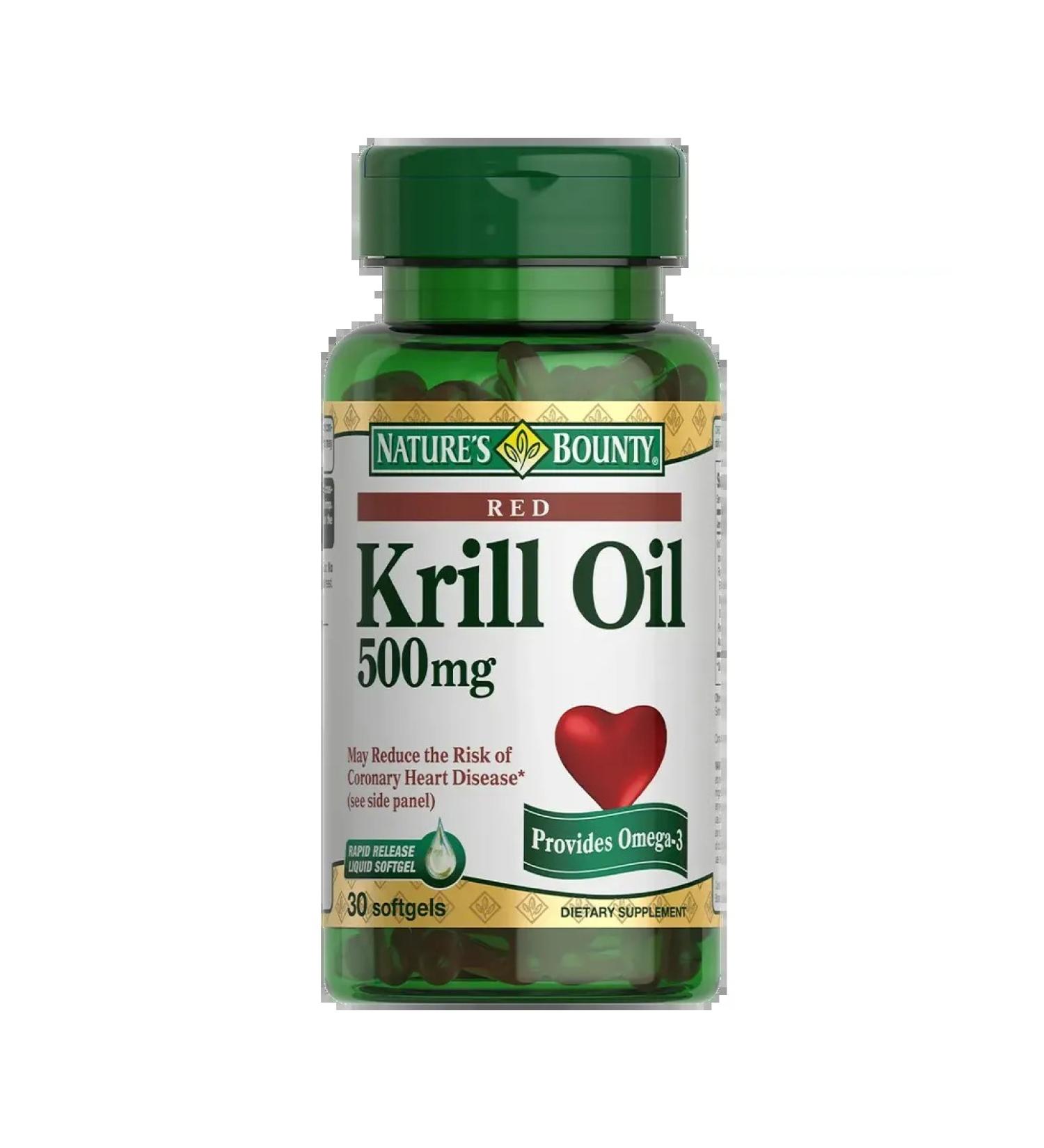 Nature's Bounty Crile oil 500 mg 30 pcs - Buy Online on GoSupps.com