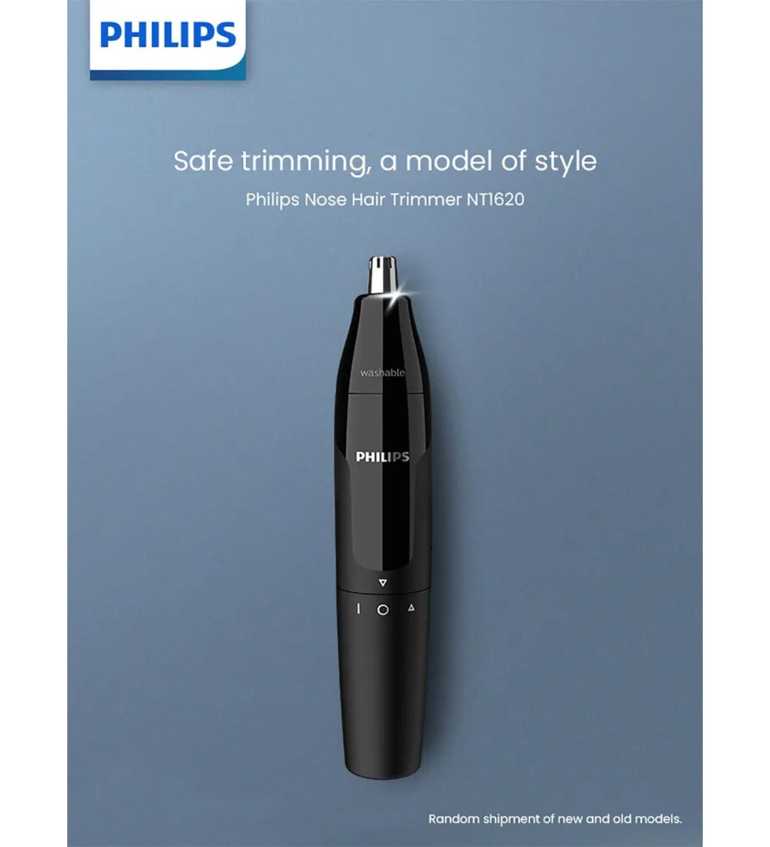 PHILIPS NT1620 Nose Hair Trimmer 360 Rotating Fast Easy Haircut - Buy Online on GoSupps.com