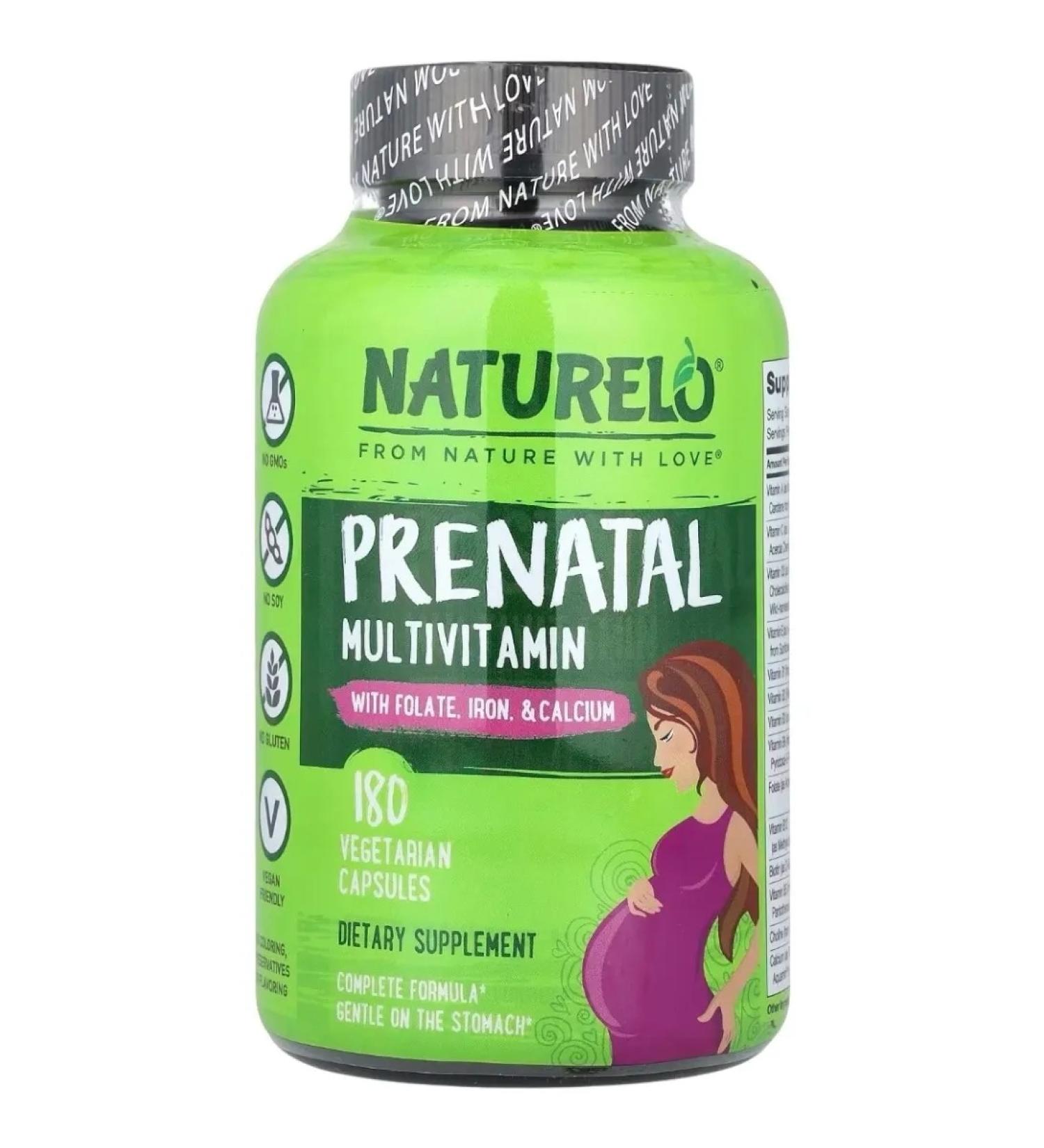NATURELO Prenatal multivitamin 180 vegetarian capsules