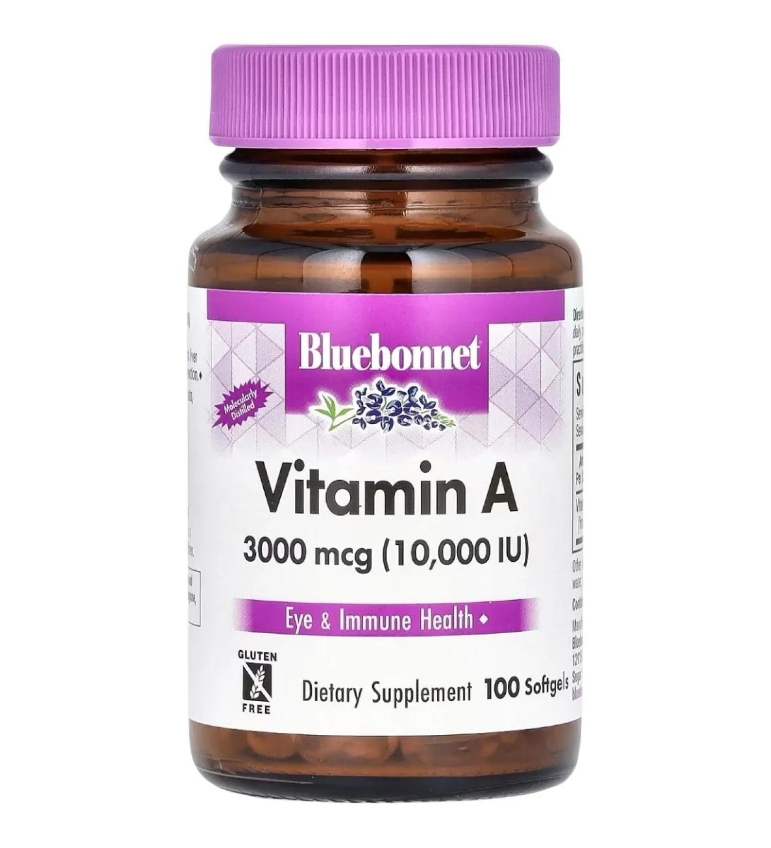 Bluebonnet Nutrition Vitamin A 100 soft tablets