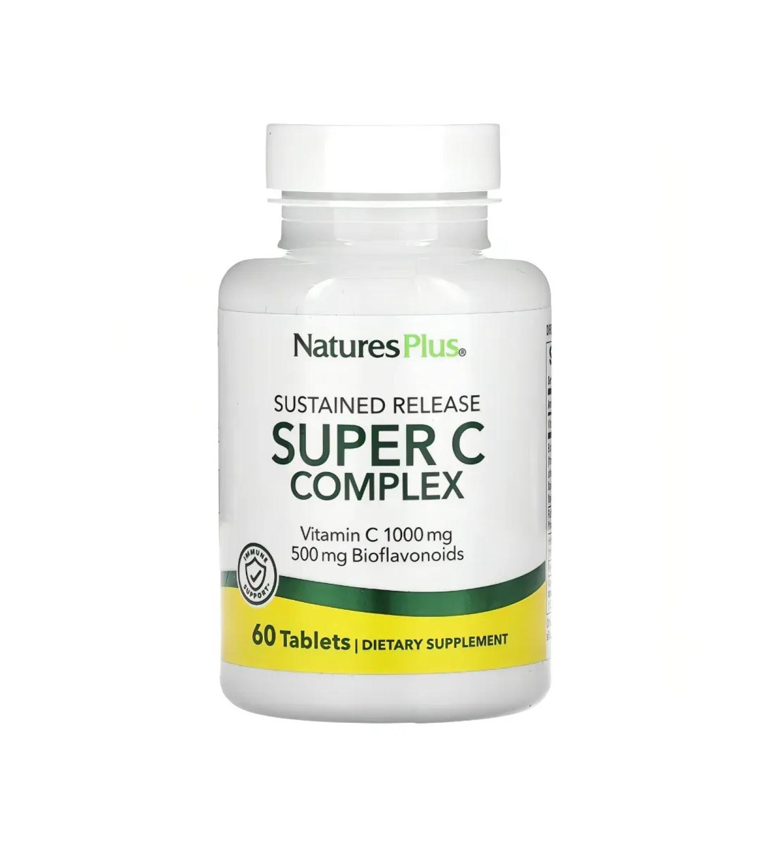NaturesPlus Supercomplex with vitamin C 60 tablets