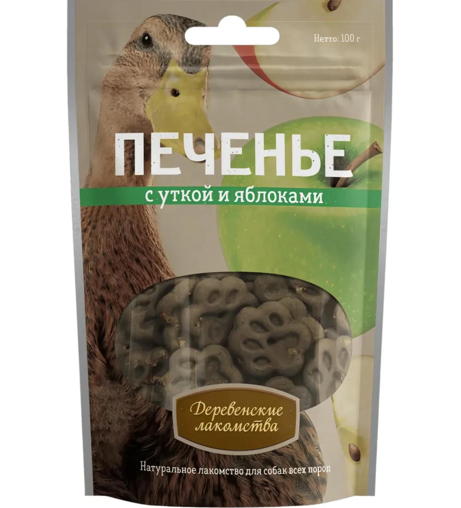 Country delicacies Cookies with duck and apples for dogs 100g 1pc - Buy Online on GoSupps.com