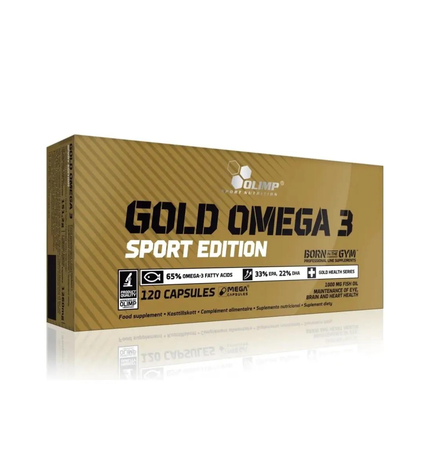 Olimp Sport Nutrition Omega-3 OLIMP Gold Omega 3 Sport Edition 120 capsules - Buy Online on GoSupps.com