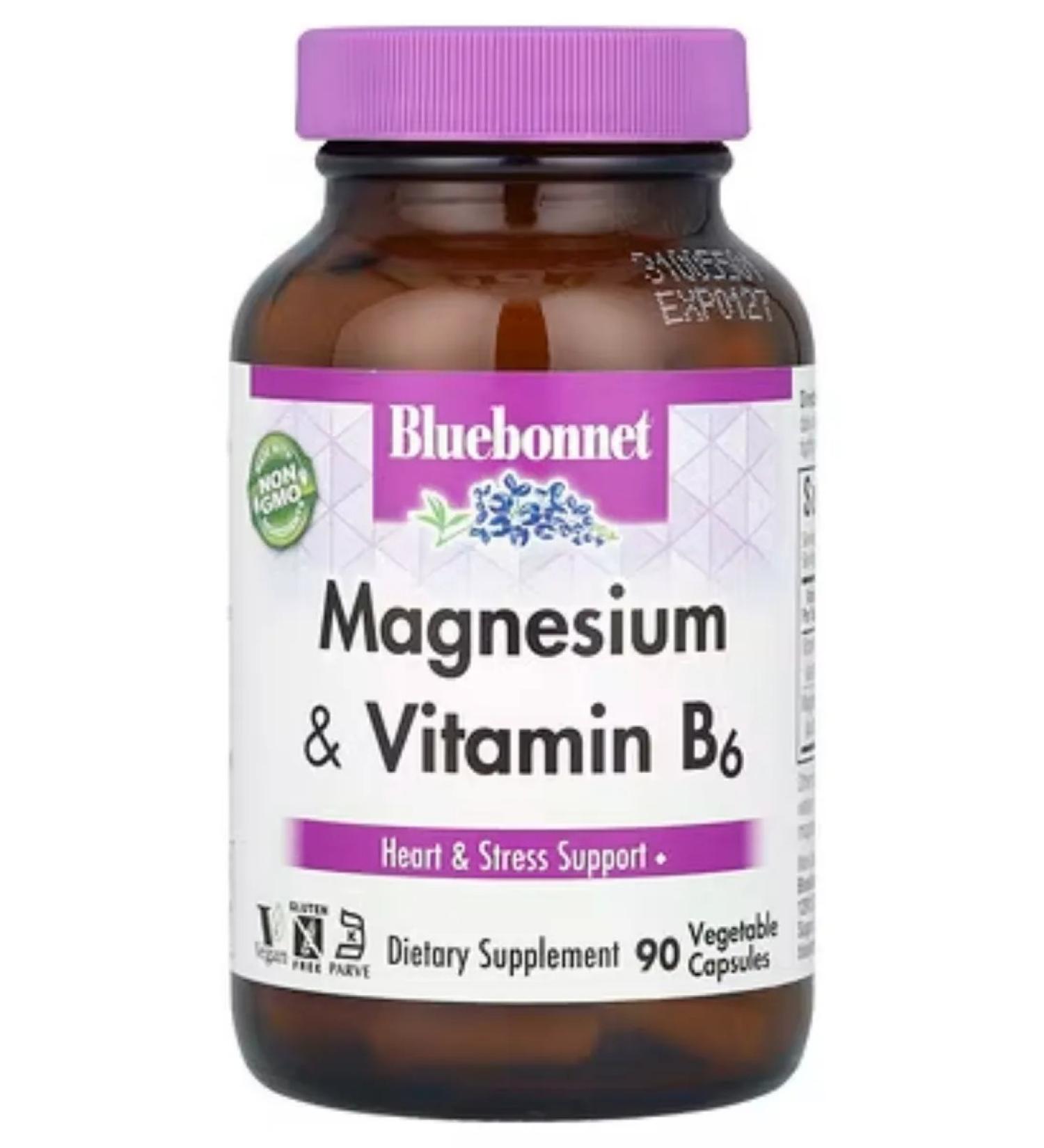 Bluebonnet Nutrition Magnesium B6 magnesium with vitamin B6 90 capsules