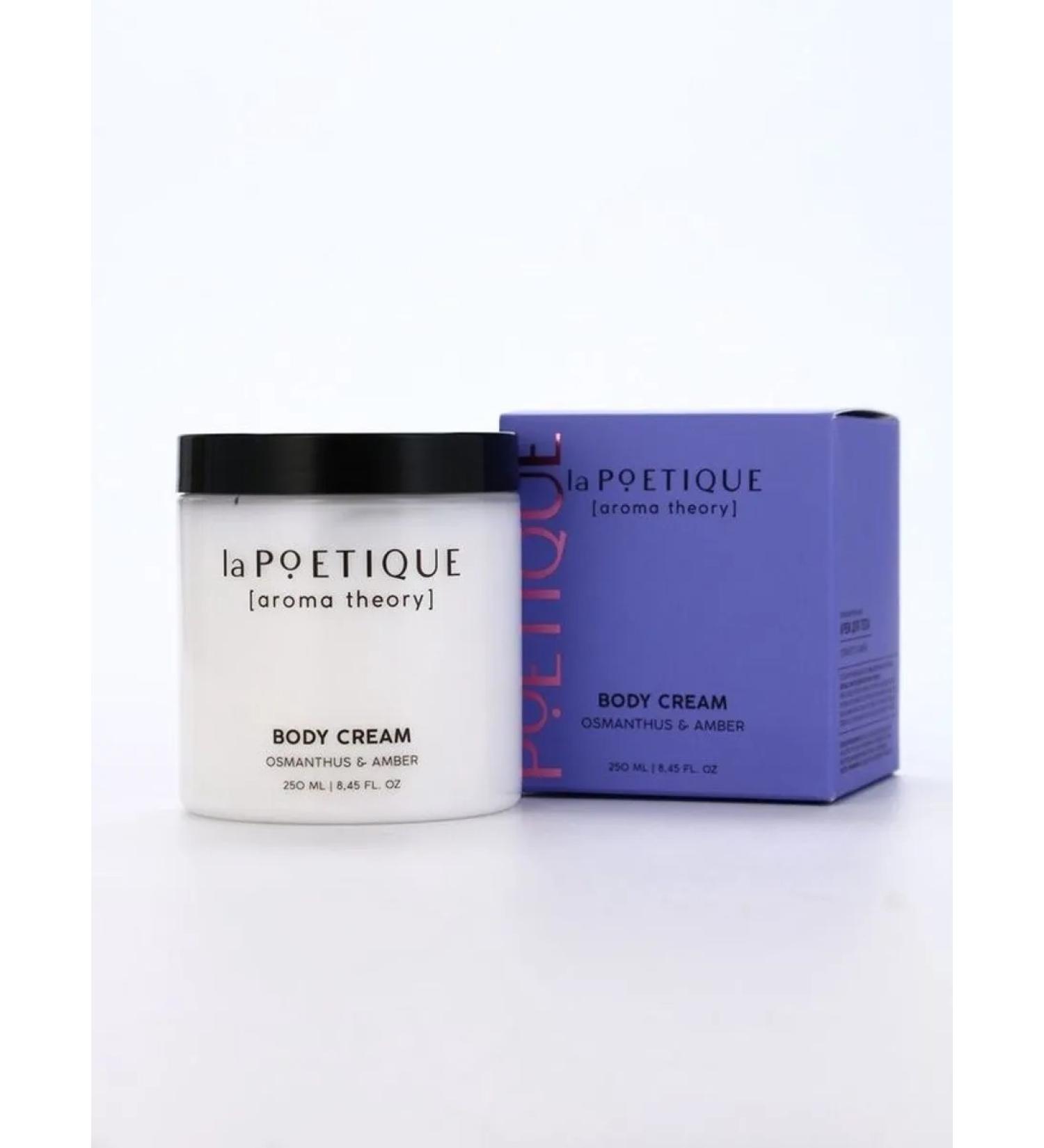 laPOETIQUE Hand and body cream with ambra and osmantus 250 ml - Buy Online on GoSupps.com