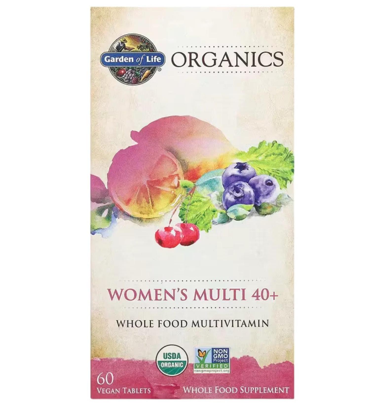 Garden of Life Organics multivitamins for women over 40 60 tablets - Buy Online on GoSupps.com