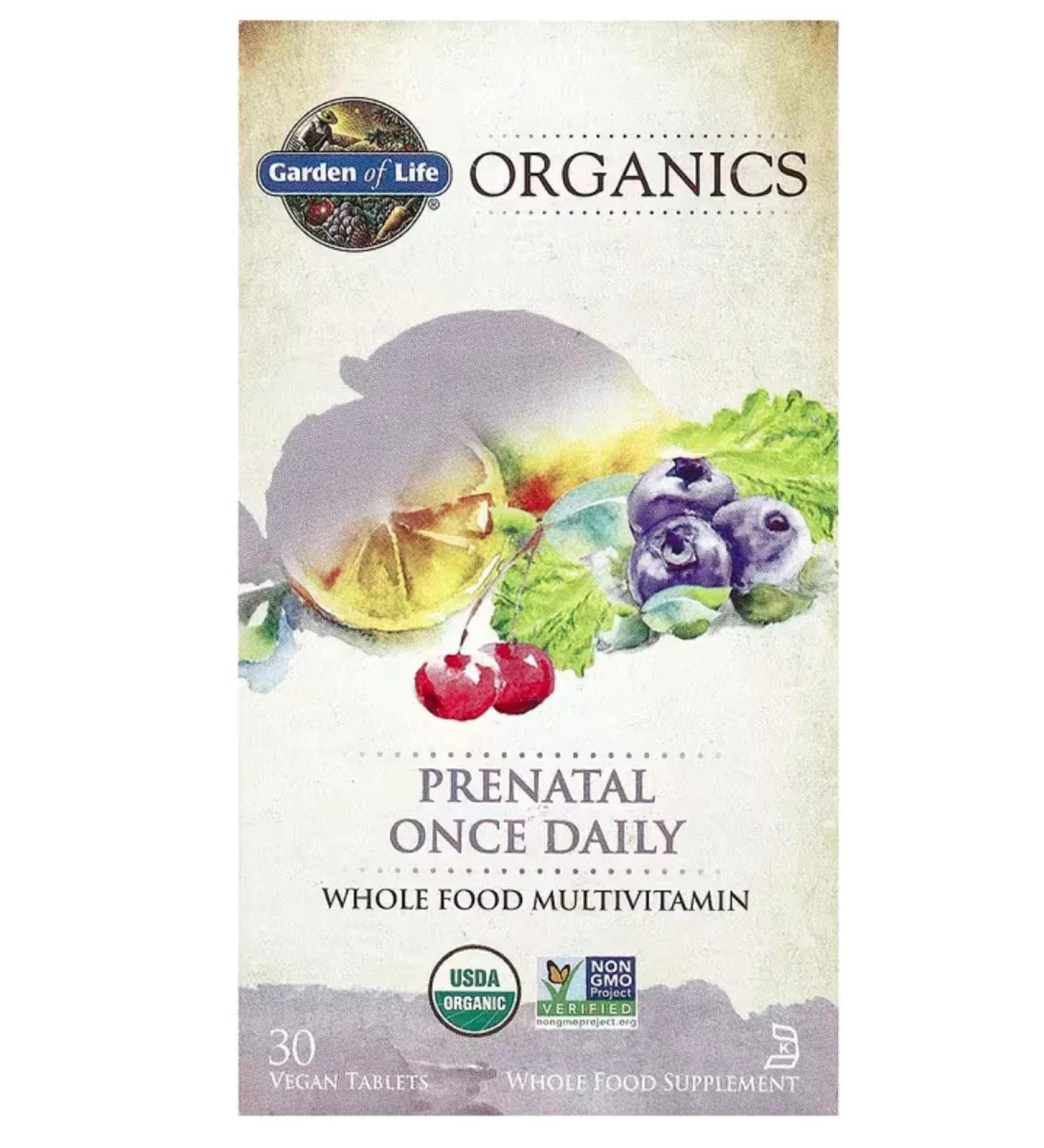 Garden of Life Organics prenatal complex 30 tablets - Buy Online on GoSupps.com