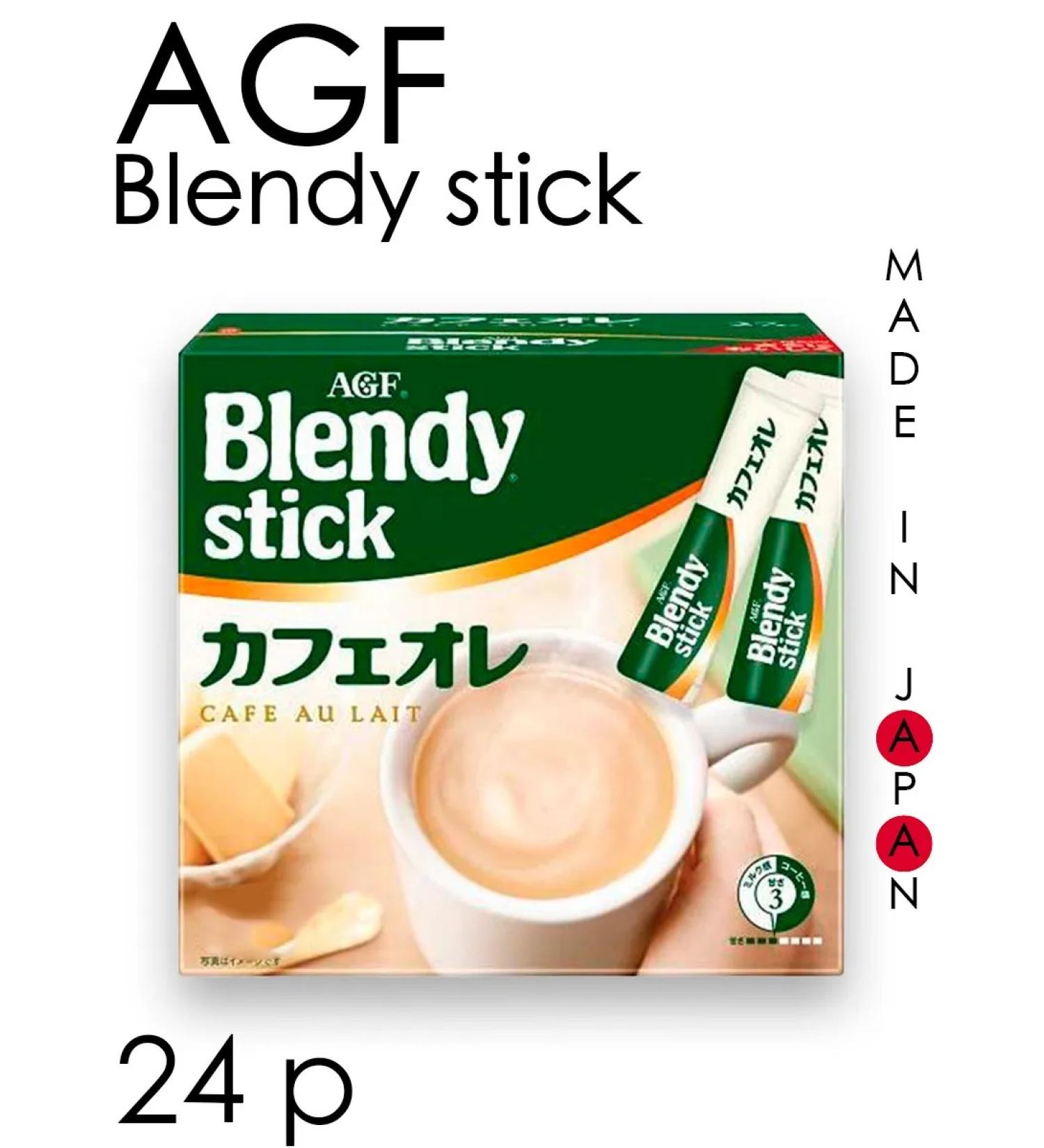 AGF Stick 3-in-1 Cafe Au Lait soft taste 12g 24 pcs - Buy Online on GoSupps.com