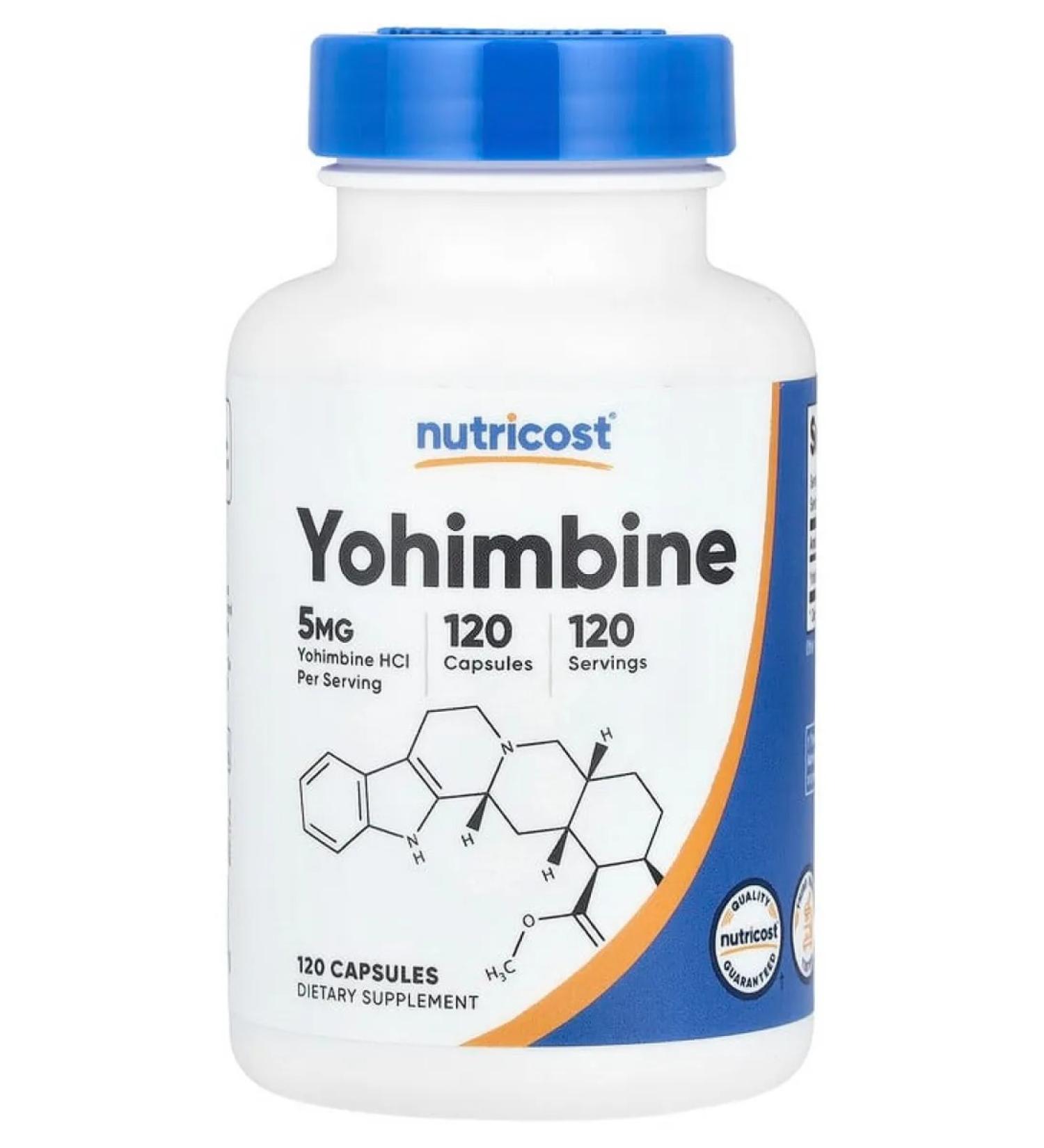 Nutricost Yohimbin 5 mg 120 capsules - Buy Online on GoSupps.com