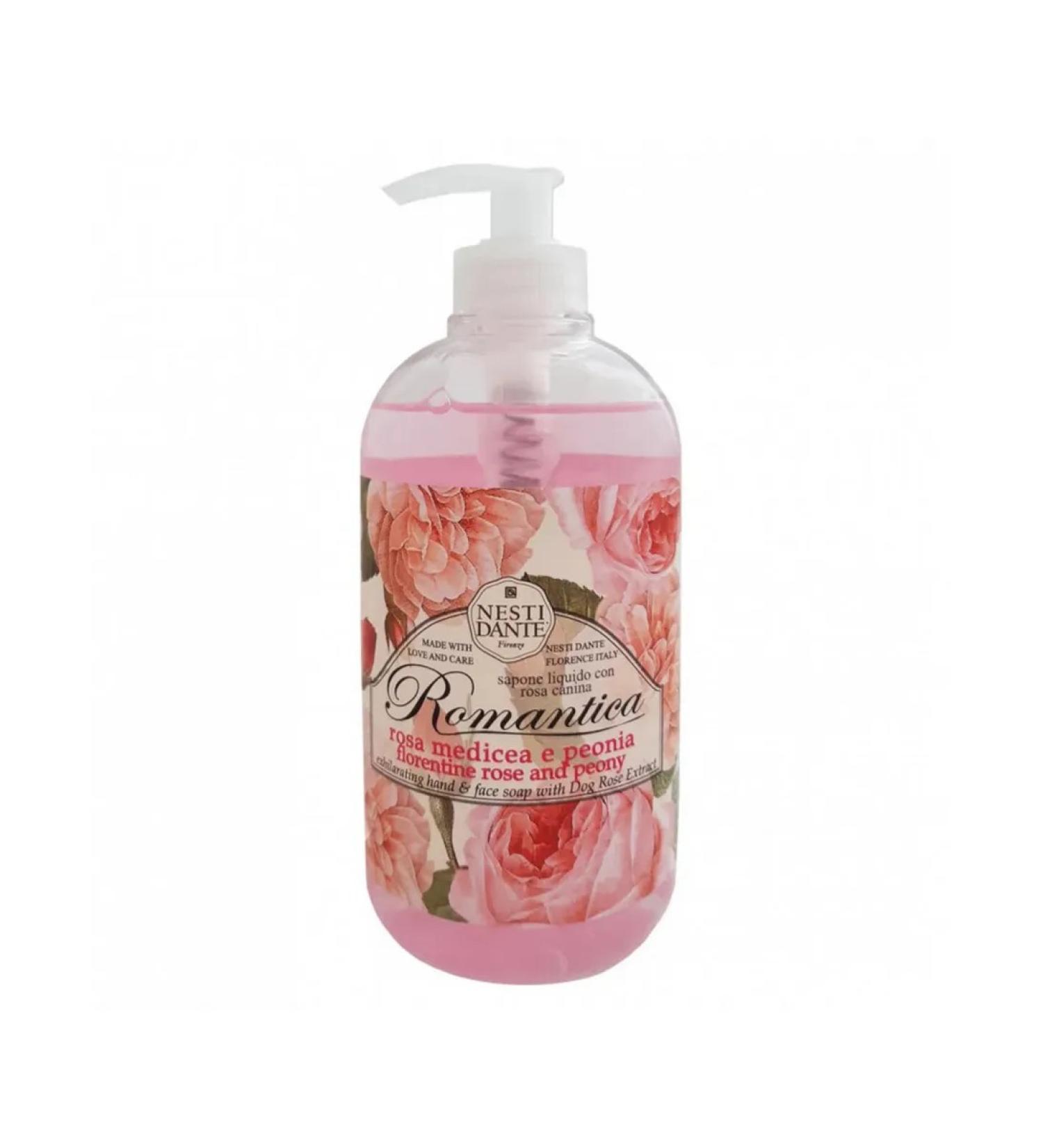 Nesti Dante Romantica Florentine Rose & Peony liquid soap 500 ml
