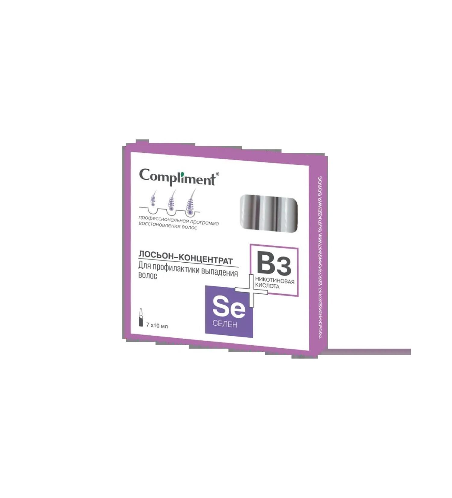 Compliment Selenium+nicotinic acid for professional hair lunges 10 ml 7 pcs
