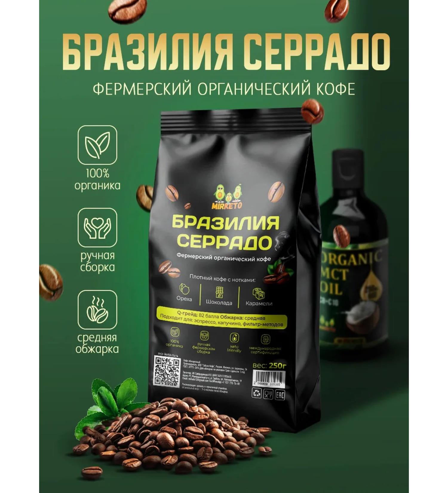 The World of Keto Coffee ground Brazil Serrado 250 g - Buy Online on GoSupps.com