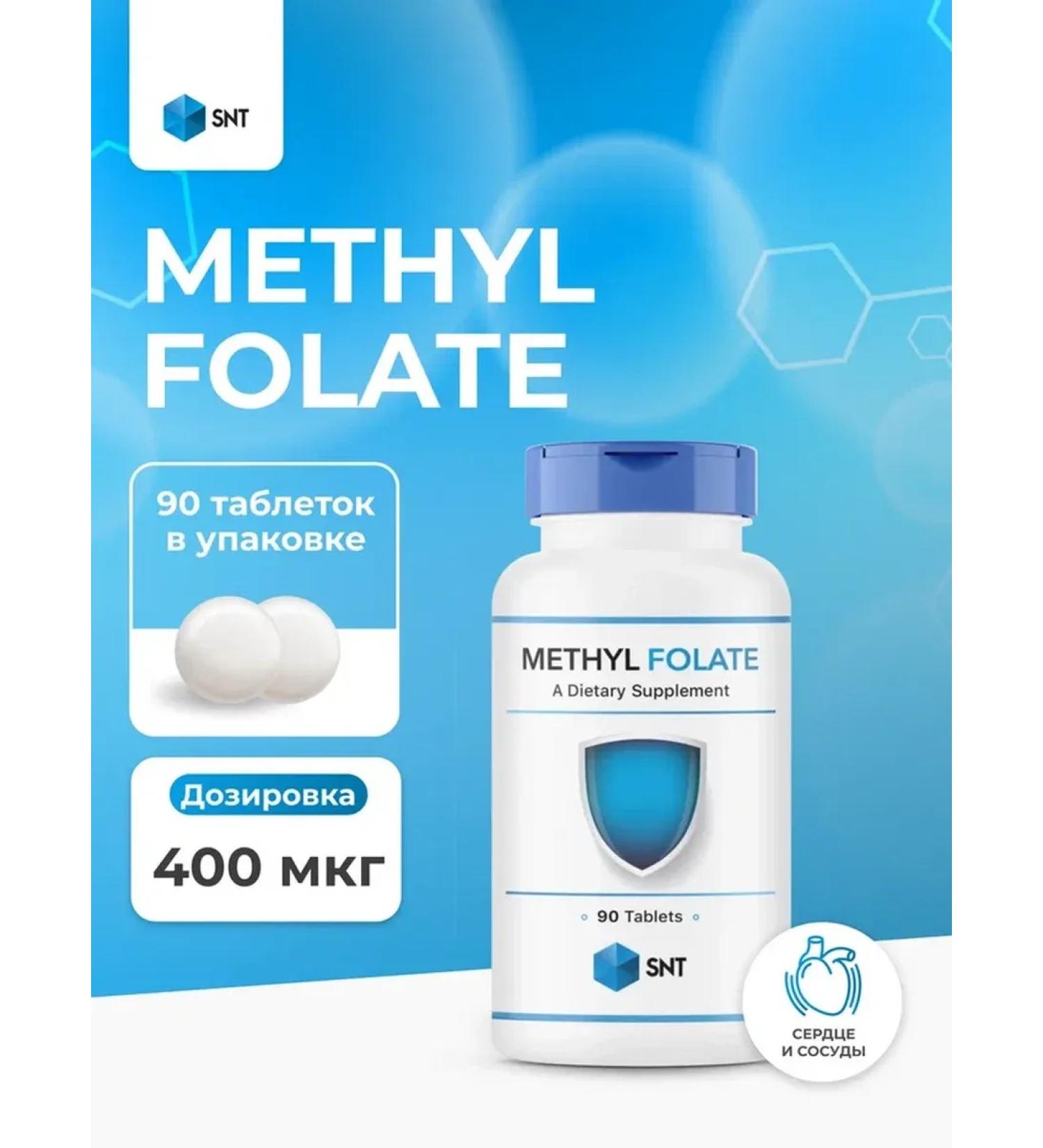 SNT Methyl Folate Methylplate Folic acid 400 MCG 90 Tab