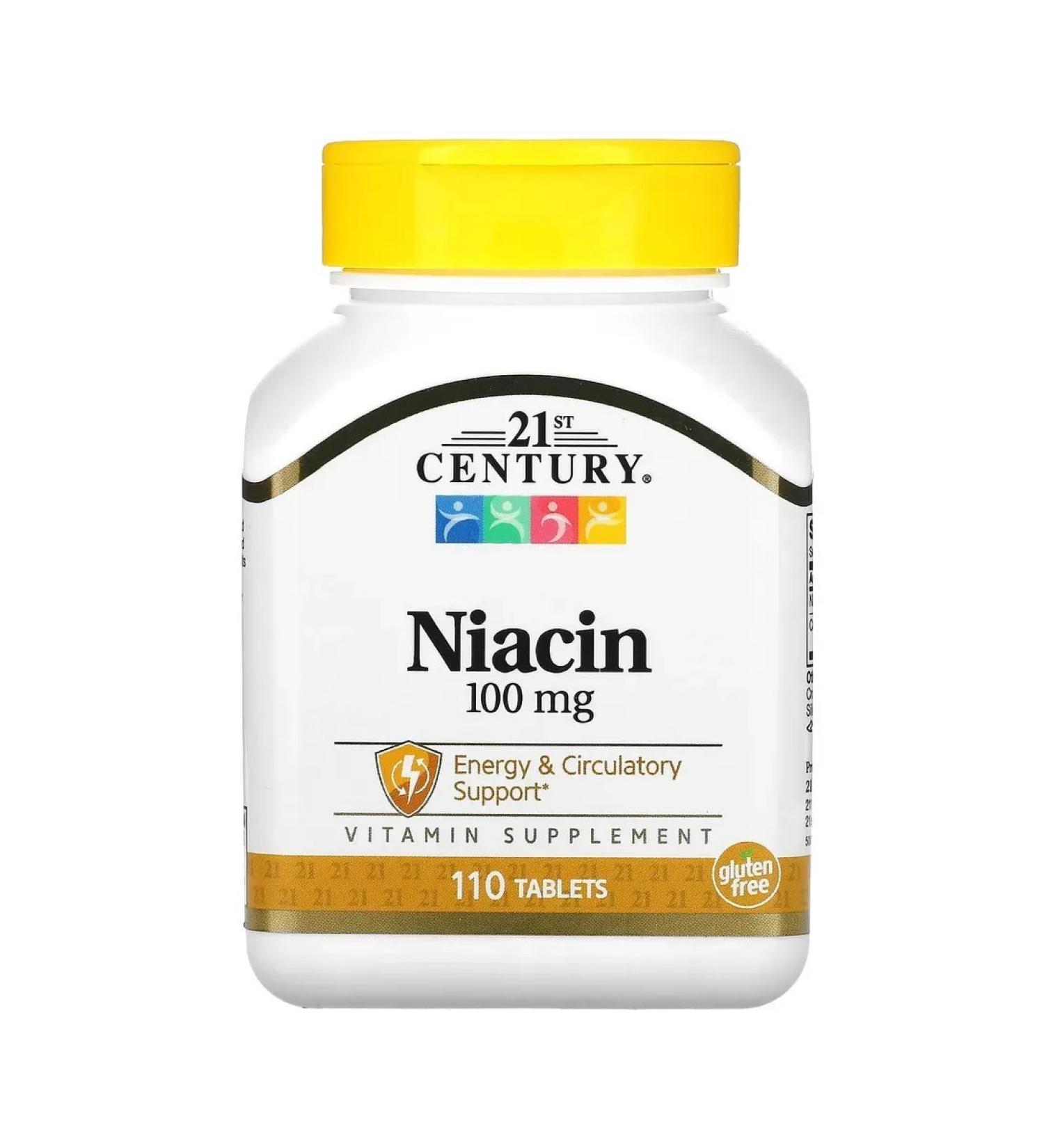 21st Century Niacin 100 mg 110 tablets