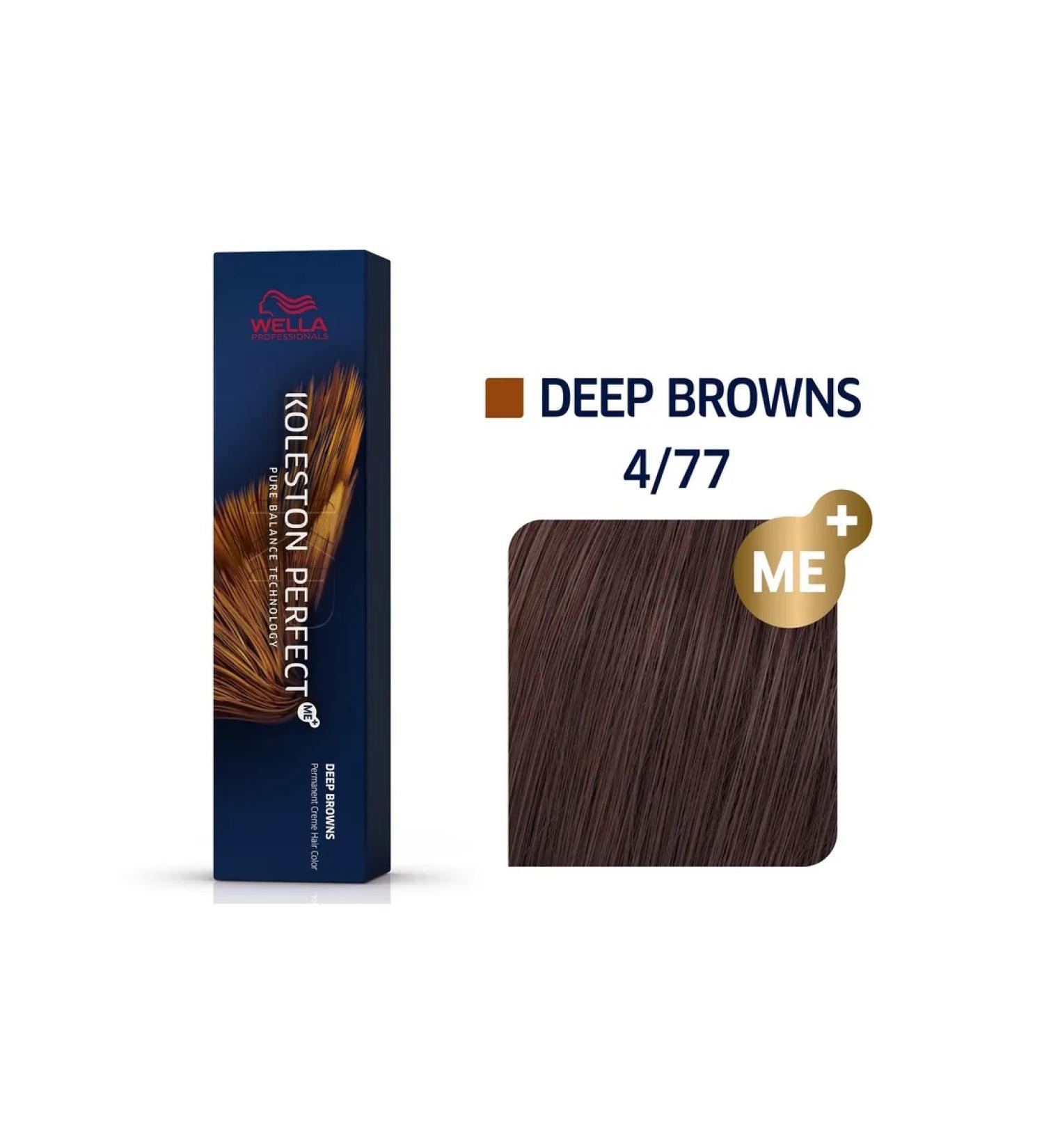 WELLA PROFESSIONALS Hair color Cream 4 77 Koleston Perfect ME+ Wella 60ml - Buy Online on GoSupps.com