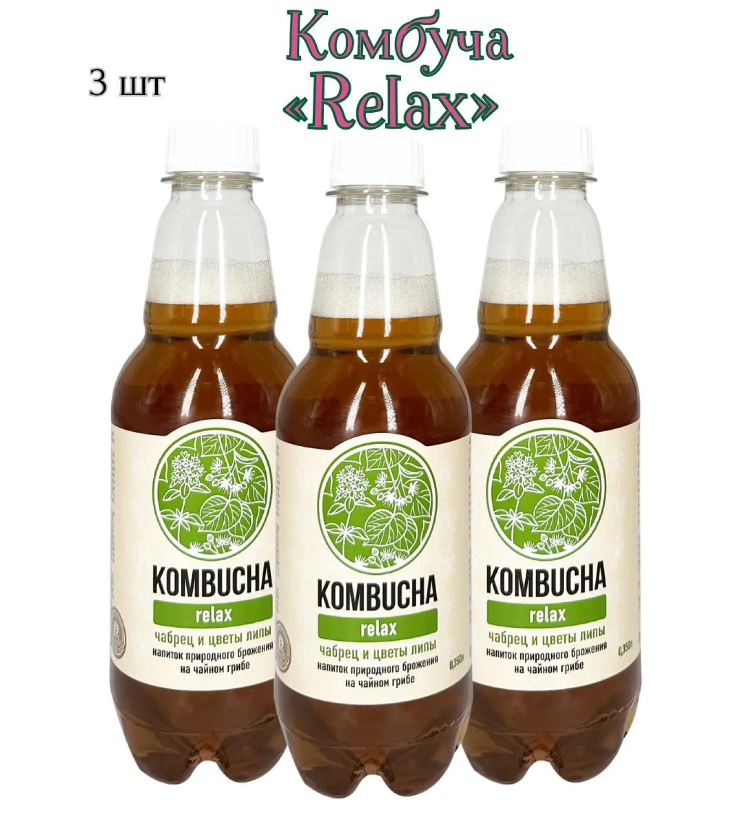 Absolute Nature Combuche Relax - tea mushroom with linden and thyme 3pcs *0.350l - Buy Online on GoSupps.com