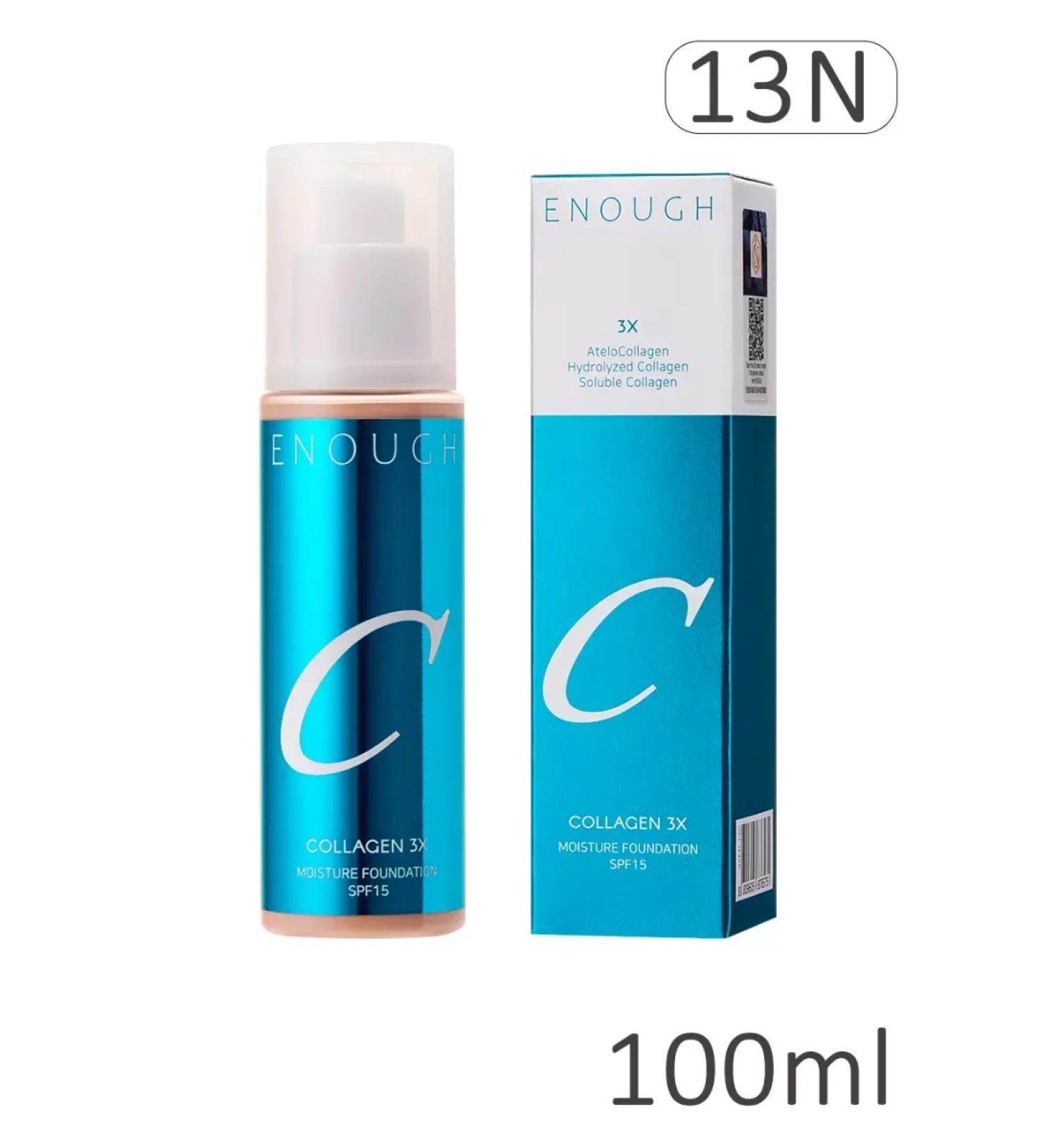 ENOUGH Moisturizing foundation with collagen No. 13n - Buy Online on GoSupps.com