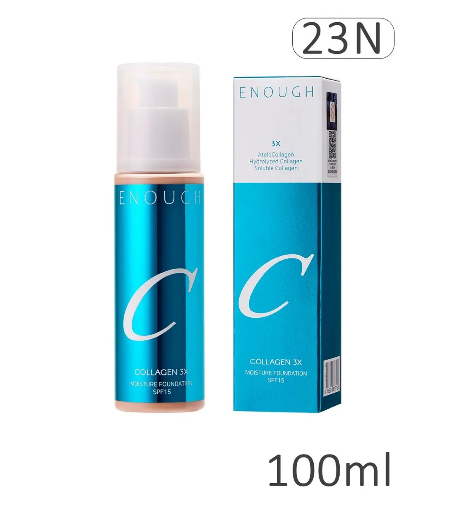 ENOUGH Moisturizing foundation with collagen No. 23n - Buy Online on GoSupps.com