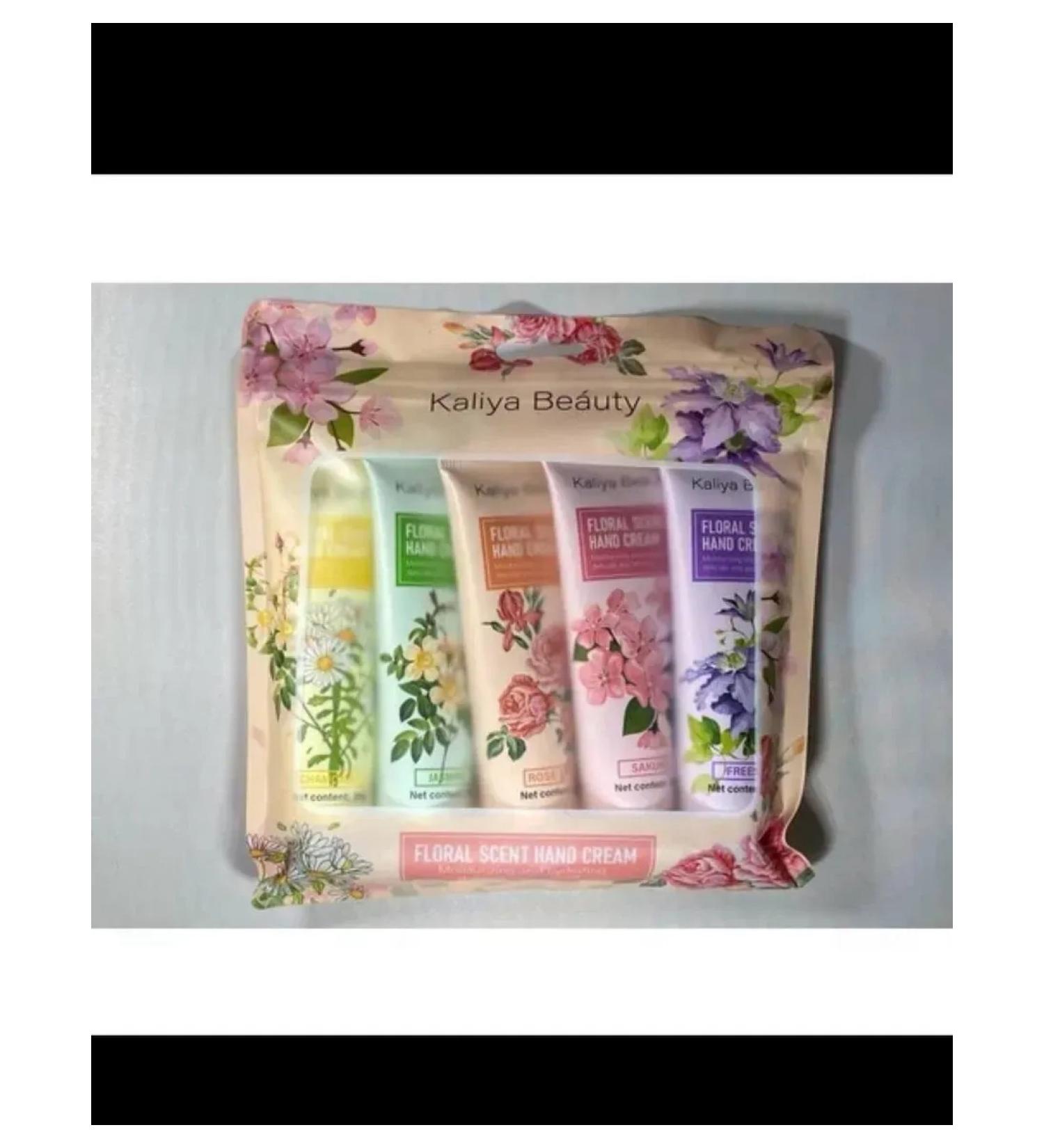 GA Beauty A set of hand creams. Rose Sakura Jasmine Chamomile Freesia