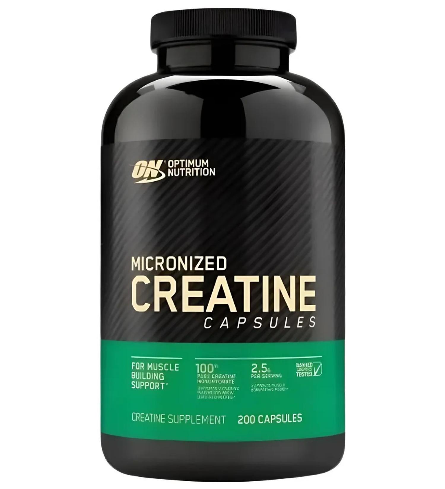 Optimum Nutrition Creatine monohydrate 200 capsules - Buy Online on GoSupps.com