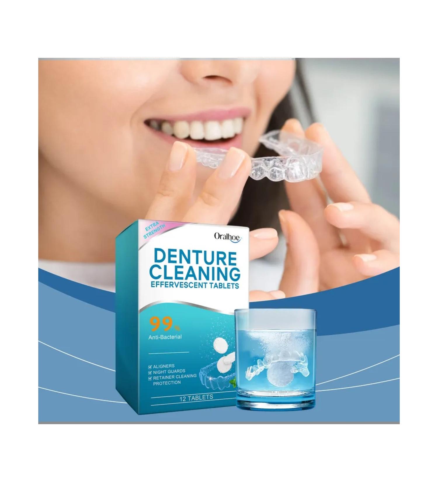 Oralhoe Effervescent tablets for denture cleaning - Buy Online on GoSupps.com