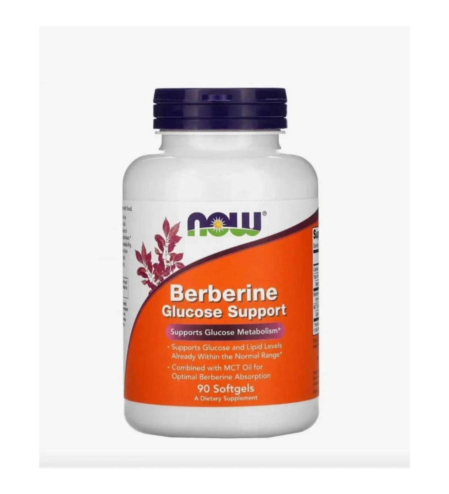 Berberin Now Berberine Glucose Support 90 Softgels