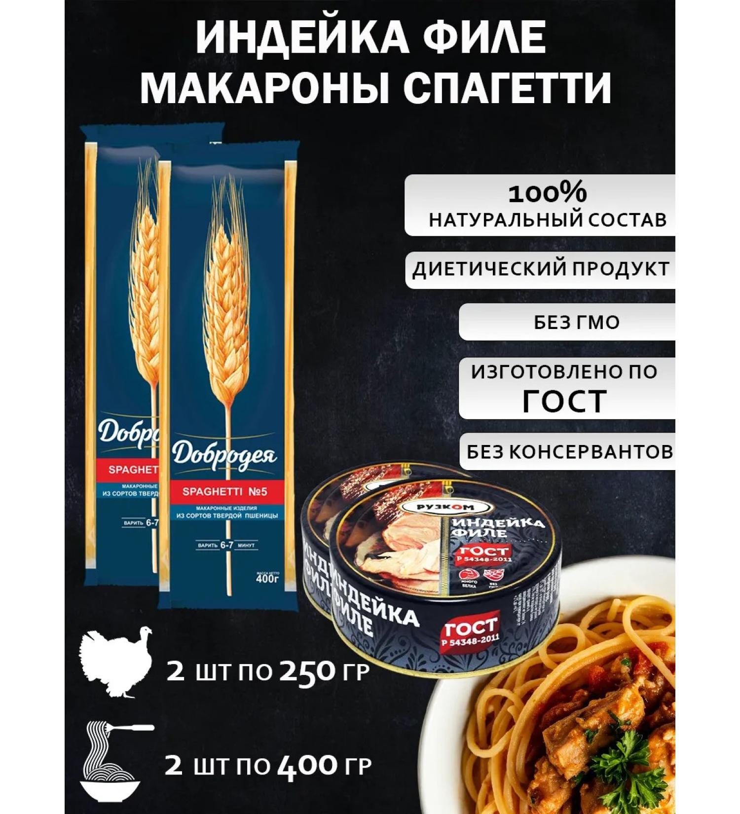 HAND Indian fillet 250g 2 pcs with a guest key spaghetti 400g 2pcs - Buy Online on GoSupps.com