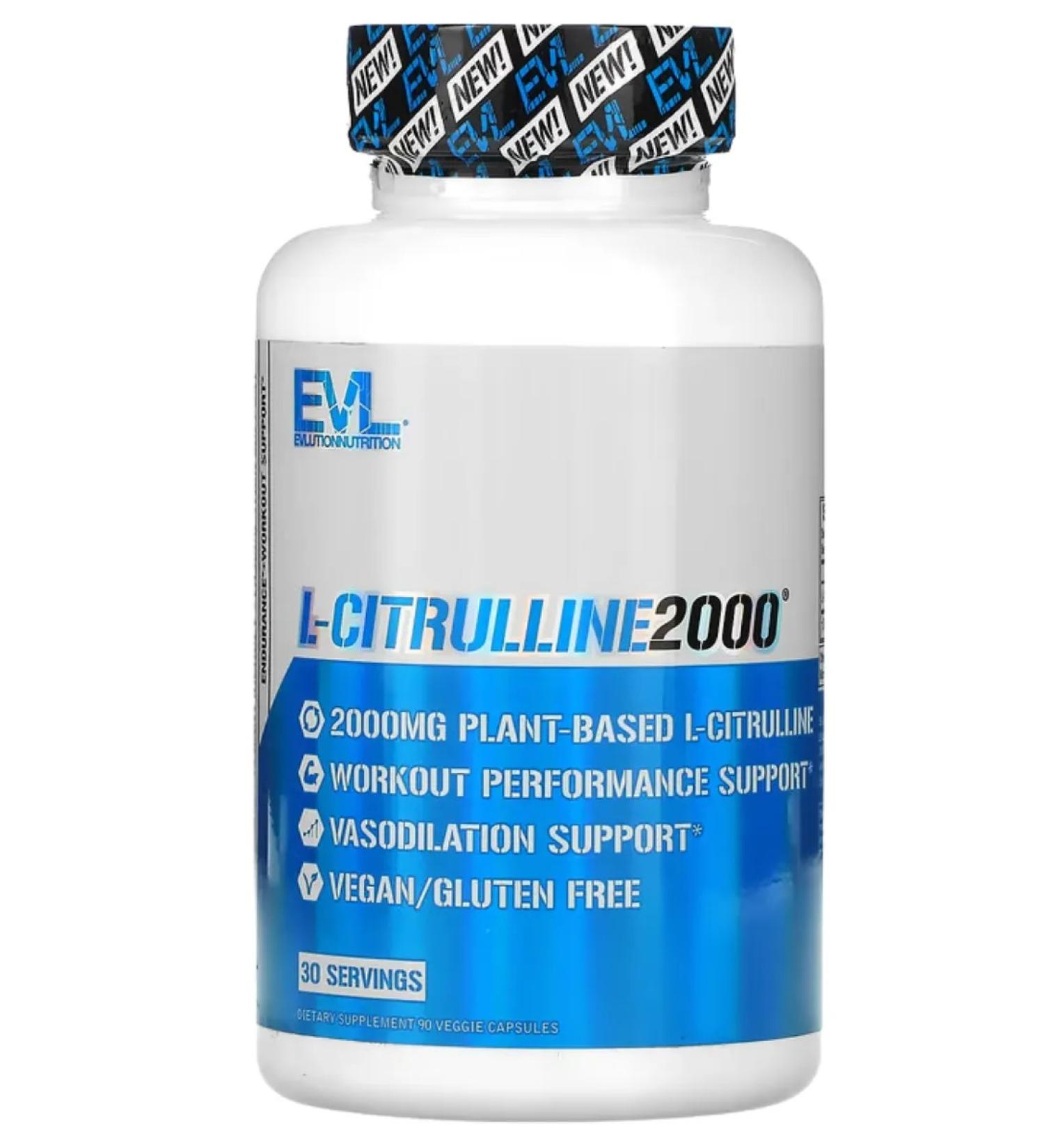 EVLution Nutrition L-Citrullin 2000 mg 30 vegan capsules