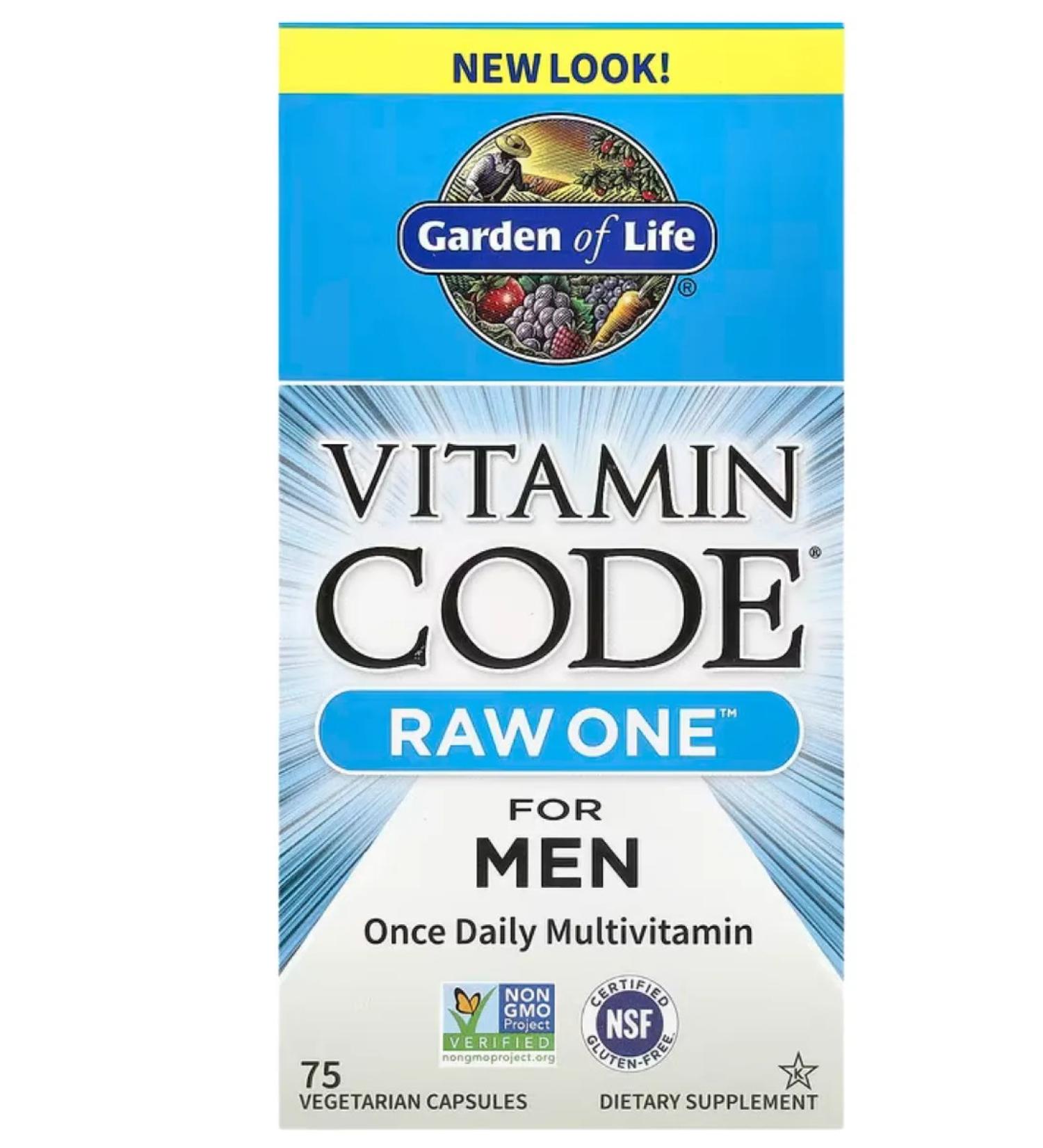 Garden of Life Vitamin Code Raw One for men 75 capsules - Buy Online on GoSupps.com